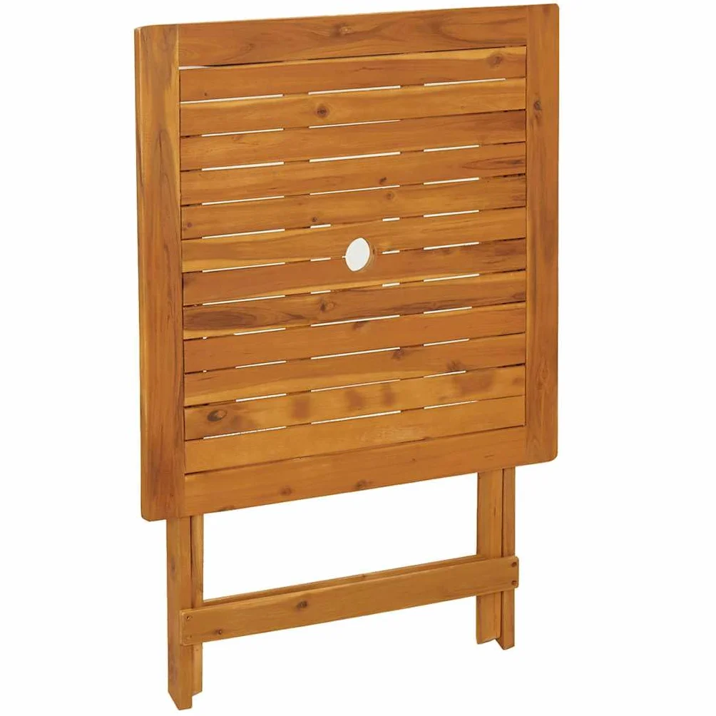 vidaXL Składany stół ogrodowy 70 x 70 x 75 cm lite drewno akacjowe