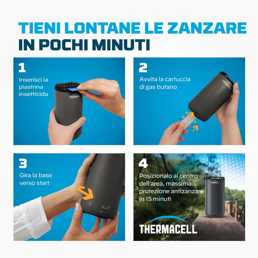 Thermacell 48 Packer Ricarica per Dispositivi per la protezione dalle Zanzare