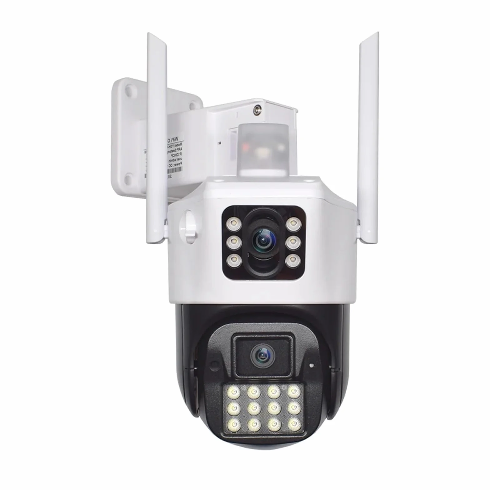 Kamera 5MP z dwoma ekranami WiFi PTZ z detekcją człowieka AI, zewnętrzna kamera monitoringu CCTV 4K, kamera IP do monitoringu(5MP NO SD Card)