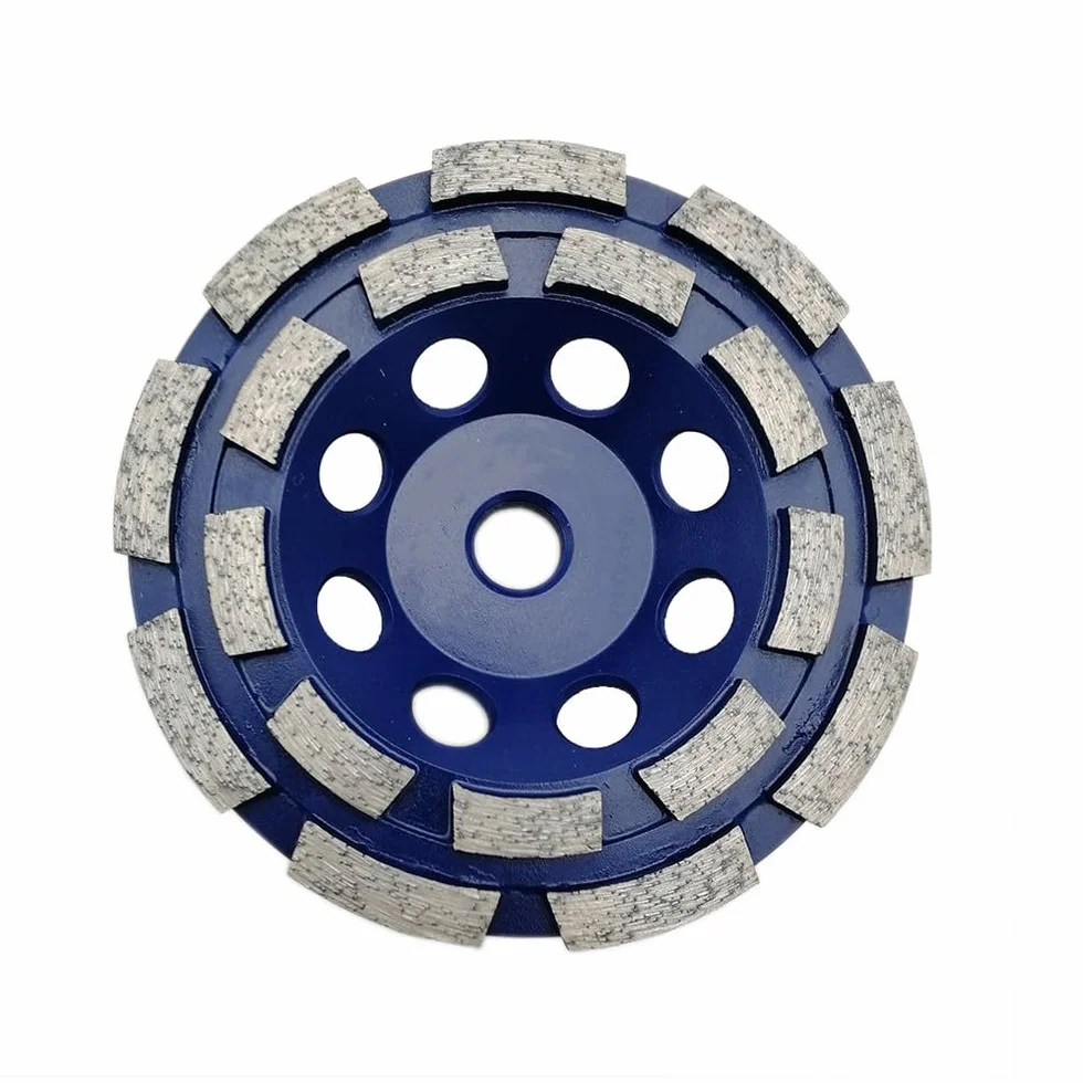 1 jednostka 4,5 cala/115 mm Dwurzędowa diamentowa ściernica garnkowa z gwintem 5/8-11 do betonu, cegły, twardego kamienia, granitu, marmuru, 1 jednostka 4,5 cala/115 mm, 1