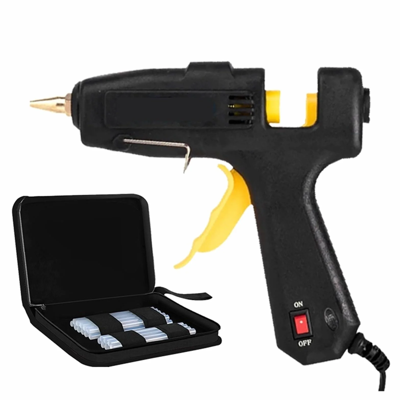 Pistolet do klejenia na gorąco, podgrzewacz wysokotemperaturowy, pistolet do klejenia na gorąco 20W/40W/60W/100W DIY Narzędzie do naprawy mini pistoletu ciepła z prętami d