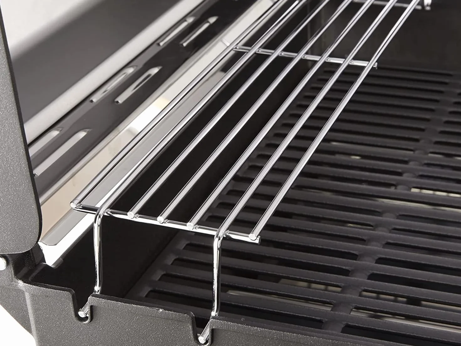 Kosz do podgrzewania potraw 47CM do Weber Spirit E210 E220 S210 S220 z uchwytami palnika przedniego