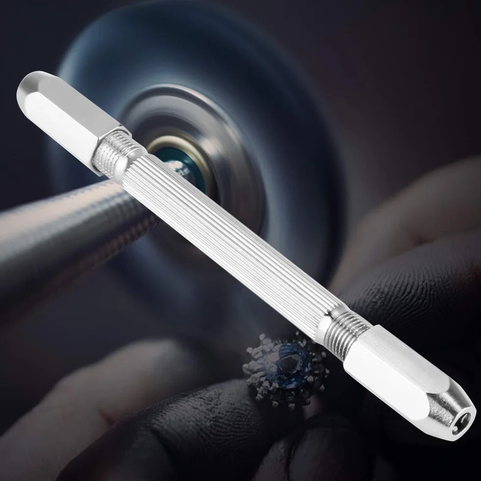 Wiertarka ręczna, świder ręczny Mini Micro 0-3 mm Wiertło imadło z podwójnym końcem, ręczny uchwyt obrotowy świder do wiercenia w drewnie, lipie, rogach kostnych