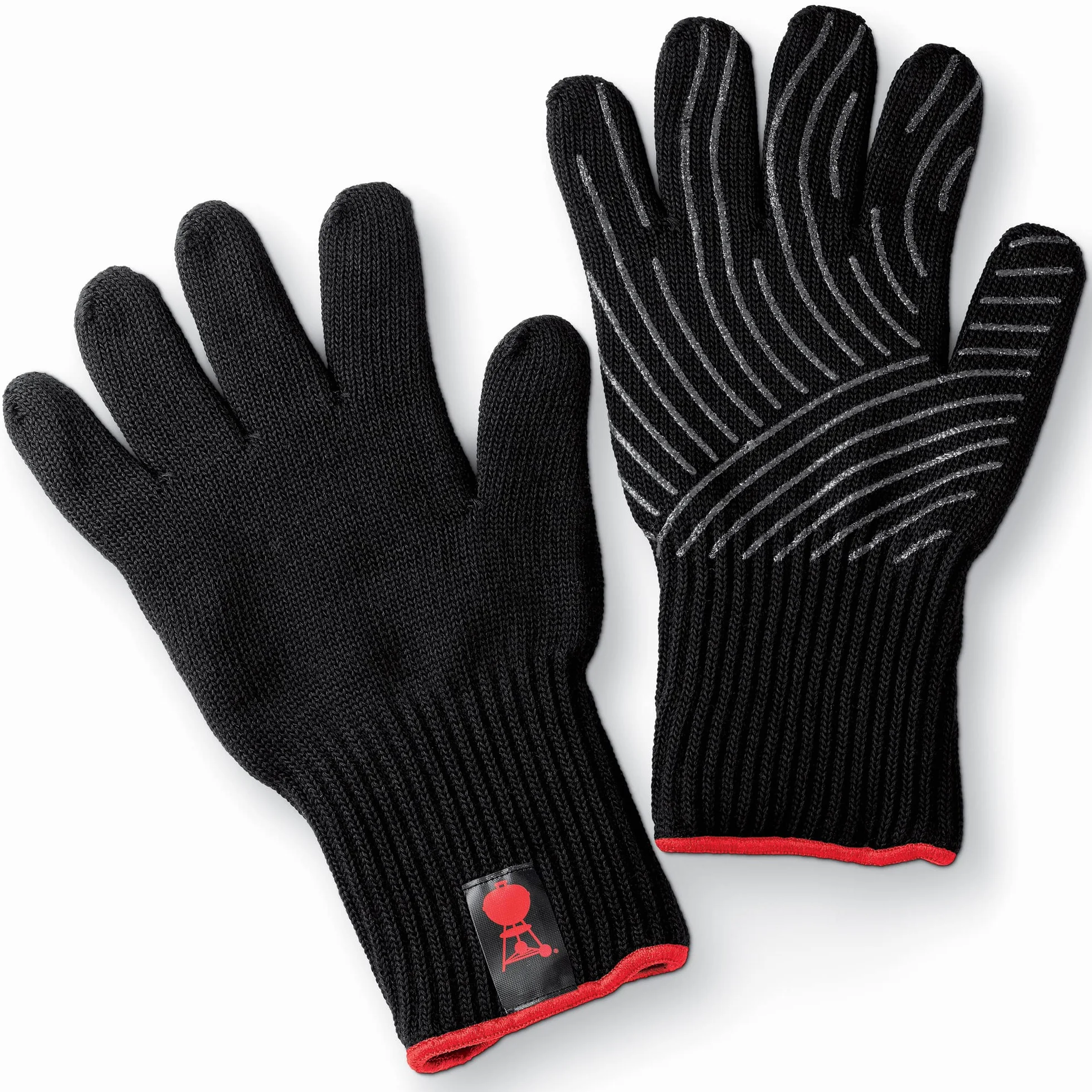 Weber Rękawice do Grillowania L/XL 1 Para Kevlar Silikonowe Ochrona Wysoka Temperatura Czarny