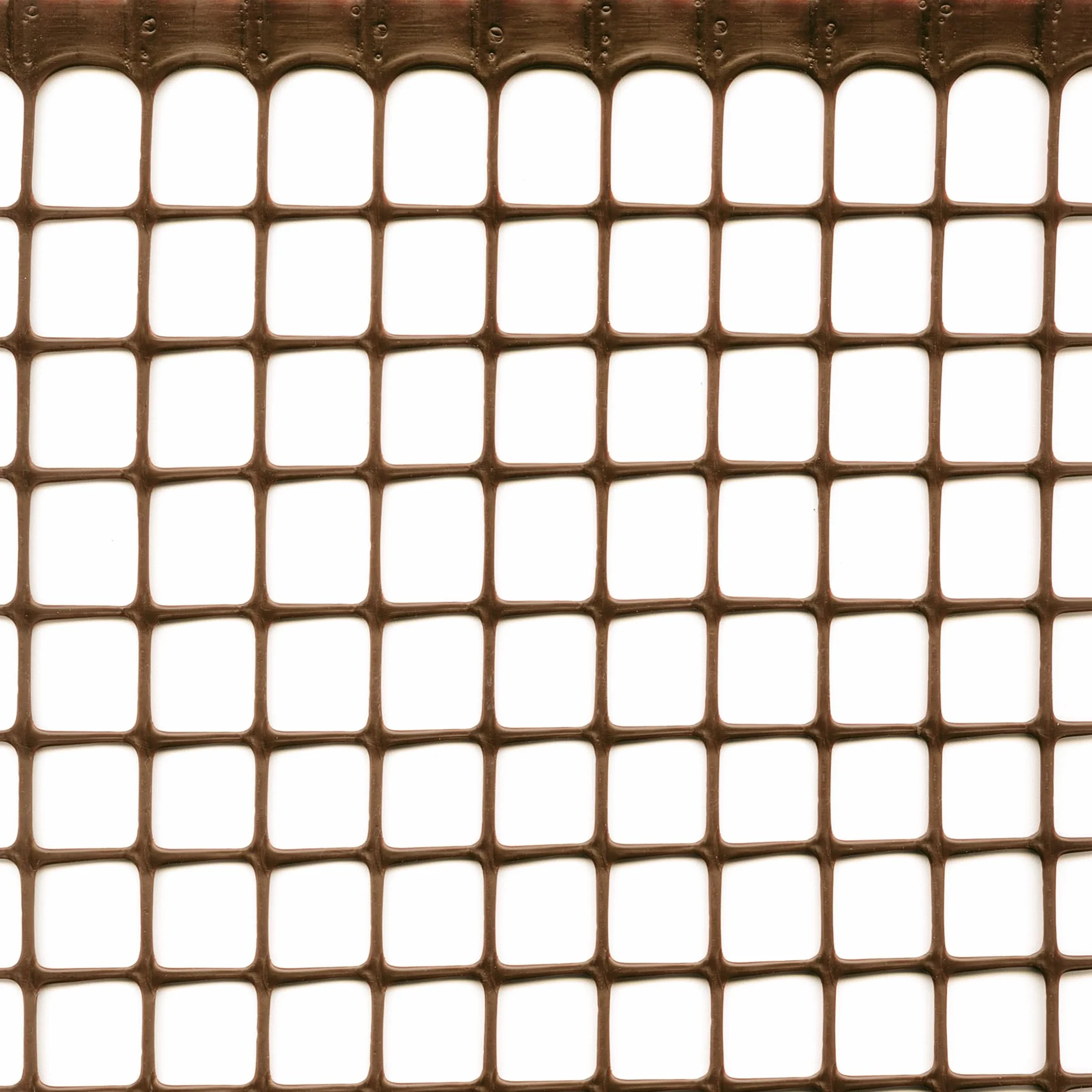 TENAX Quadra 20 brązowych, 1,00 x 5 m, plastikowa siatka ochronna do bram, ogrodzenia i balkonów