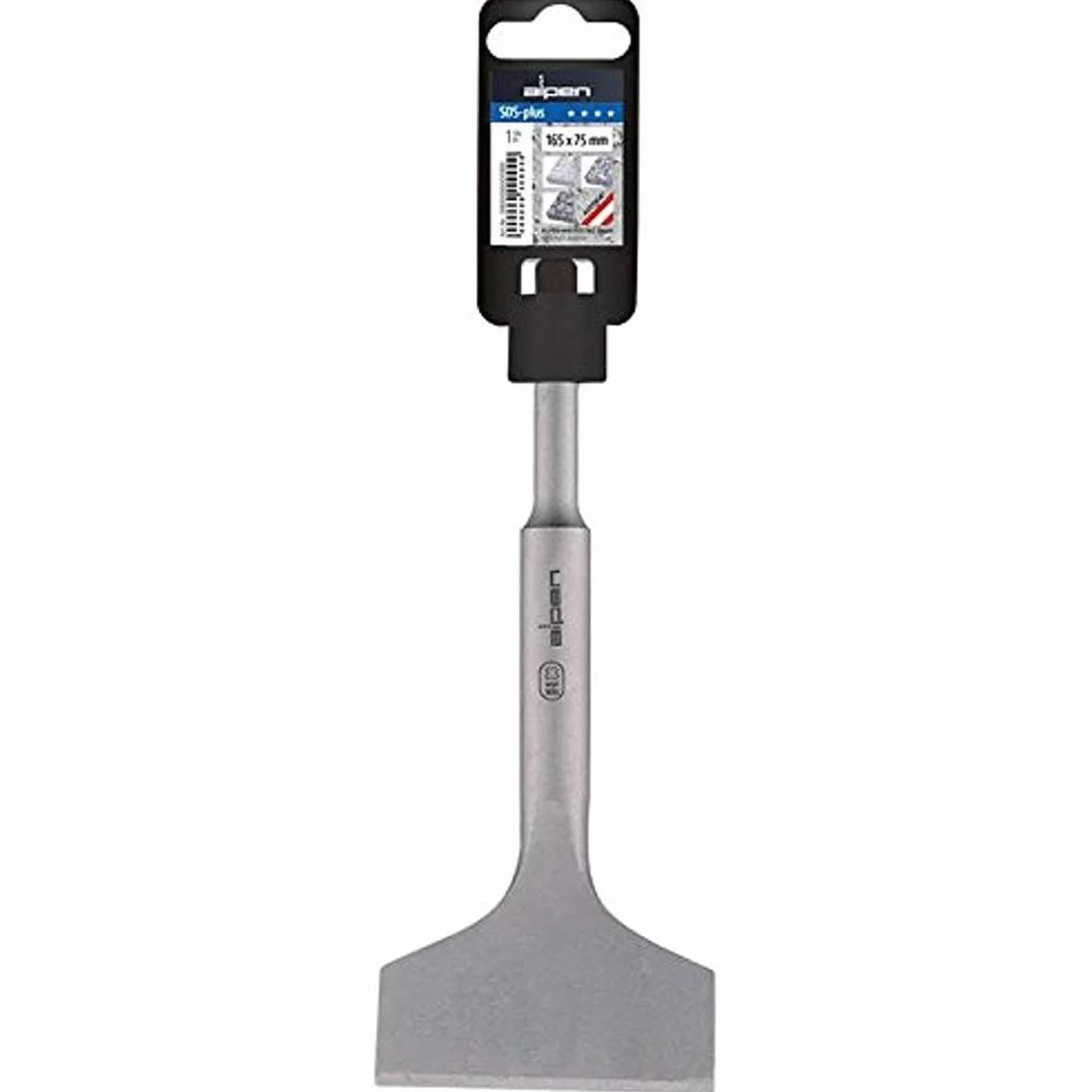 Alpen 98500165100 dłuto gipsowe SDS-Plus 75 x 165 mm, szare