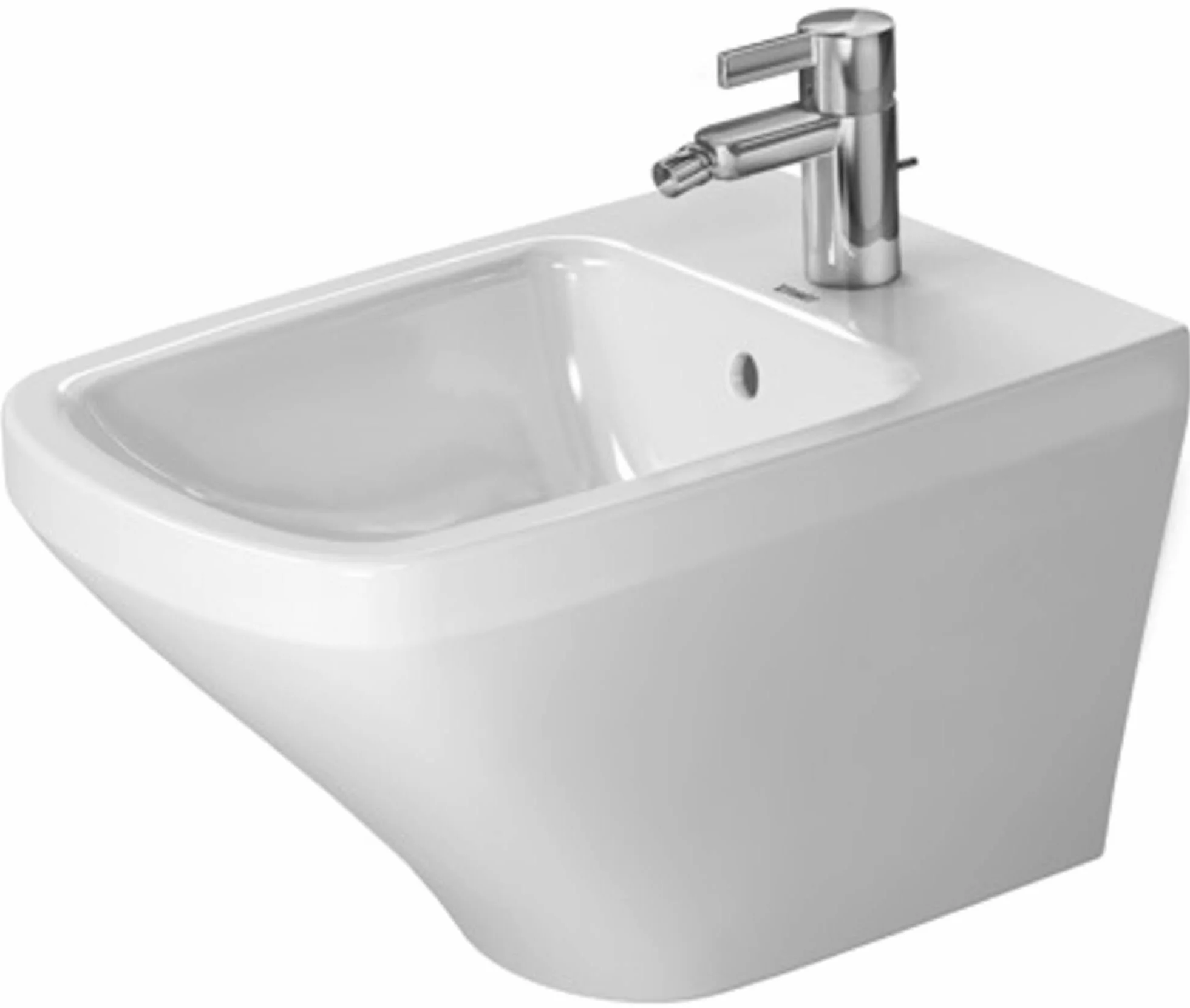 Duravit bidet ?cienny DuraStyle 54cm z przelewem, z ?awk? z otworem na bateri?, 1 otwór na bateri?, Kolor: Bia?a - 2287150000
