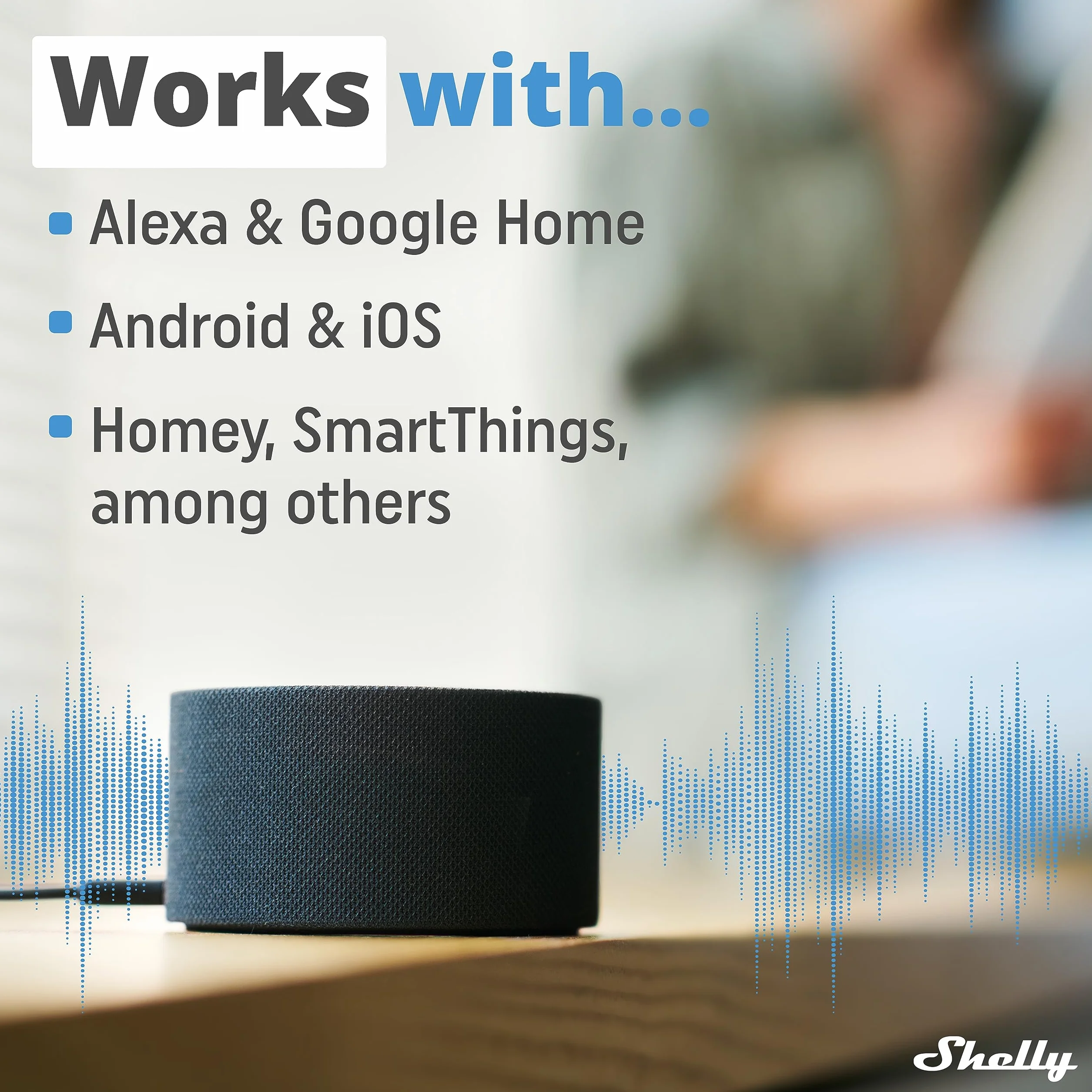 Shelly Plus 1 | Inteligentny przełącznik przekaźnikowy WiFi Bluetooth | Smart Home | Alexa i Google Home | iOS Android | Nie wymaga koncentratora | Zdalne sterowanie oświetleniem i drzwiami garażowymi