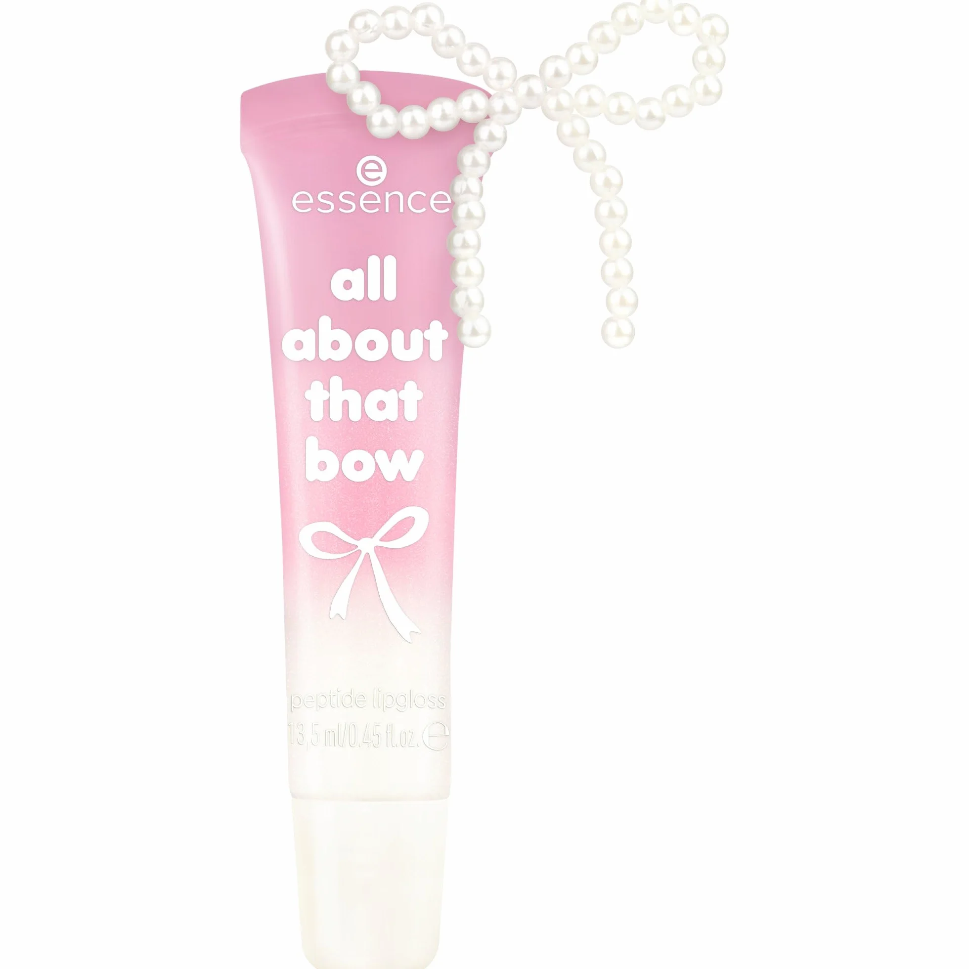 essence peptydowy błyszczyk do ust all about that bow, opieka, mieniący się (13.5ml)