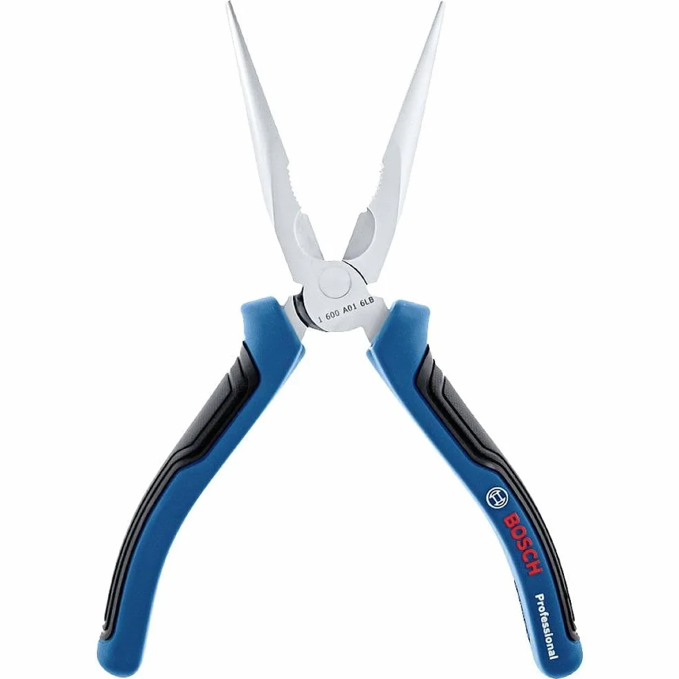Bosch Professional: szczypce ze zwężonymi końcami 200 mm (proste, stal chromowo-wanadowa, gumowany uchwyt)