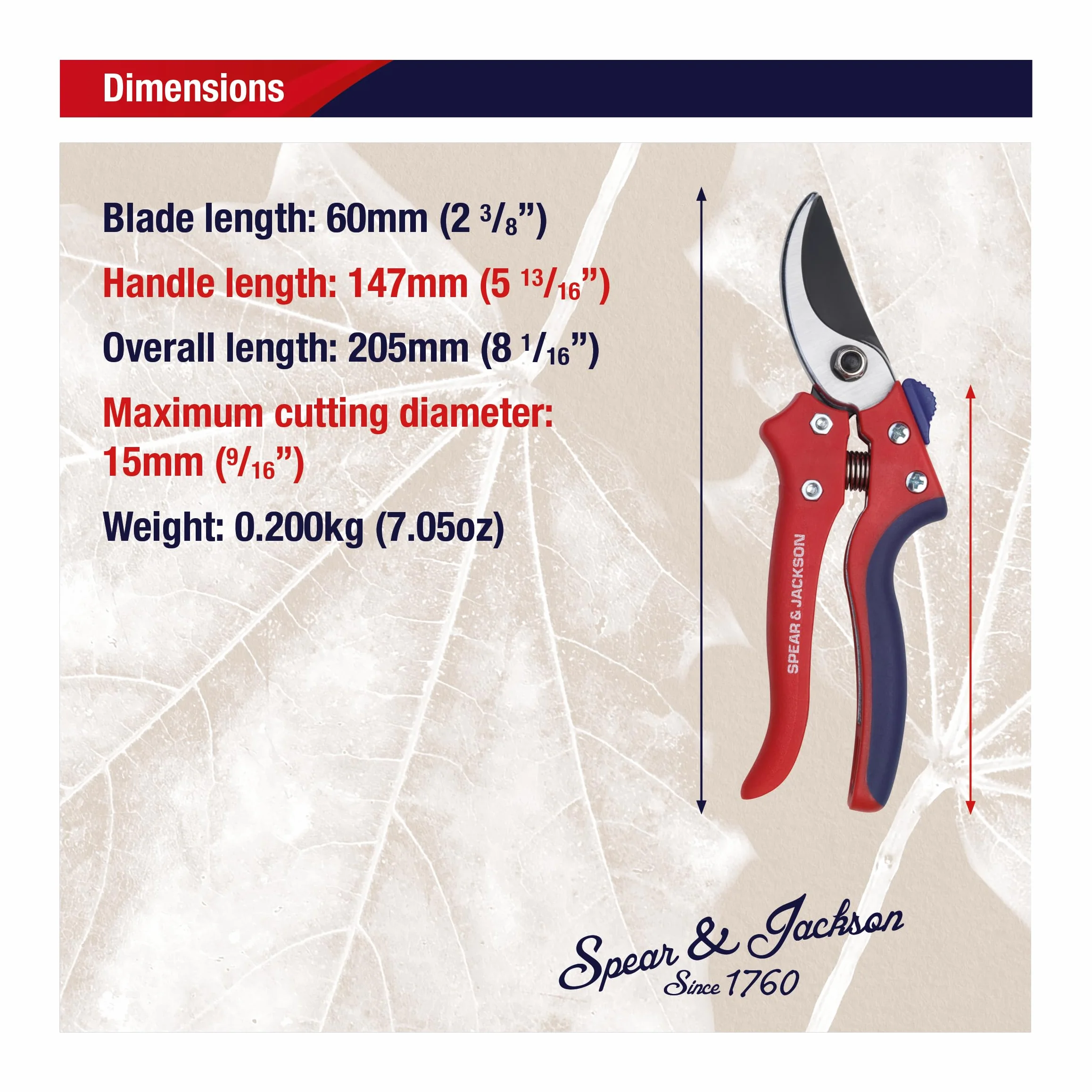 Spear & Jackson 7159BS Razorsharp Advantage Sekator obejściowy