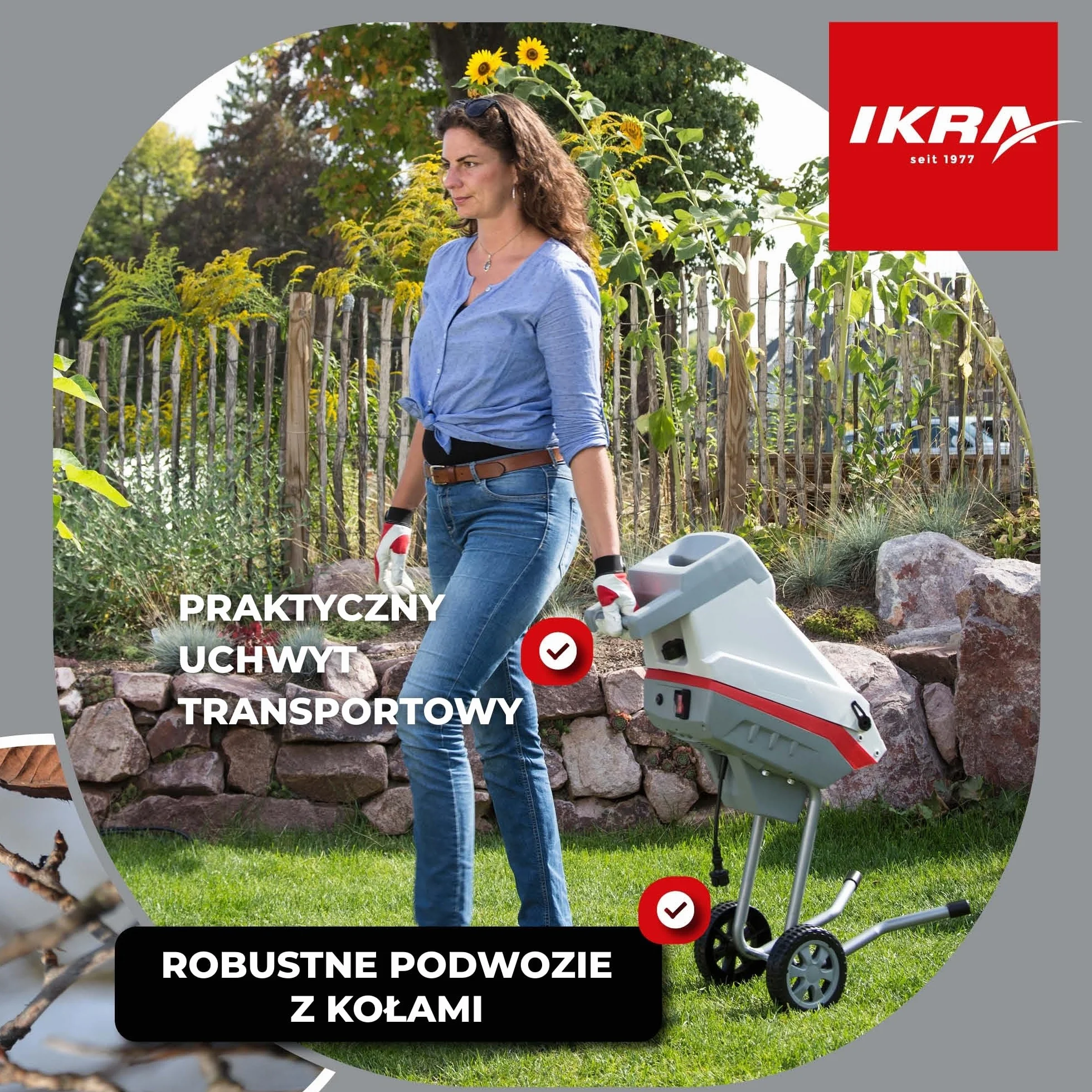 IKRA rozdrabniacz ogrodowy IMH 2500 rębak elektryczna