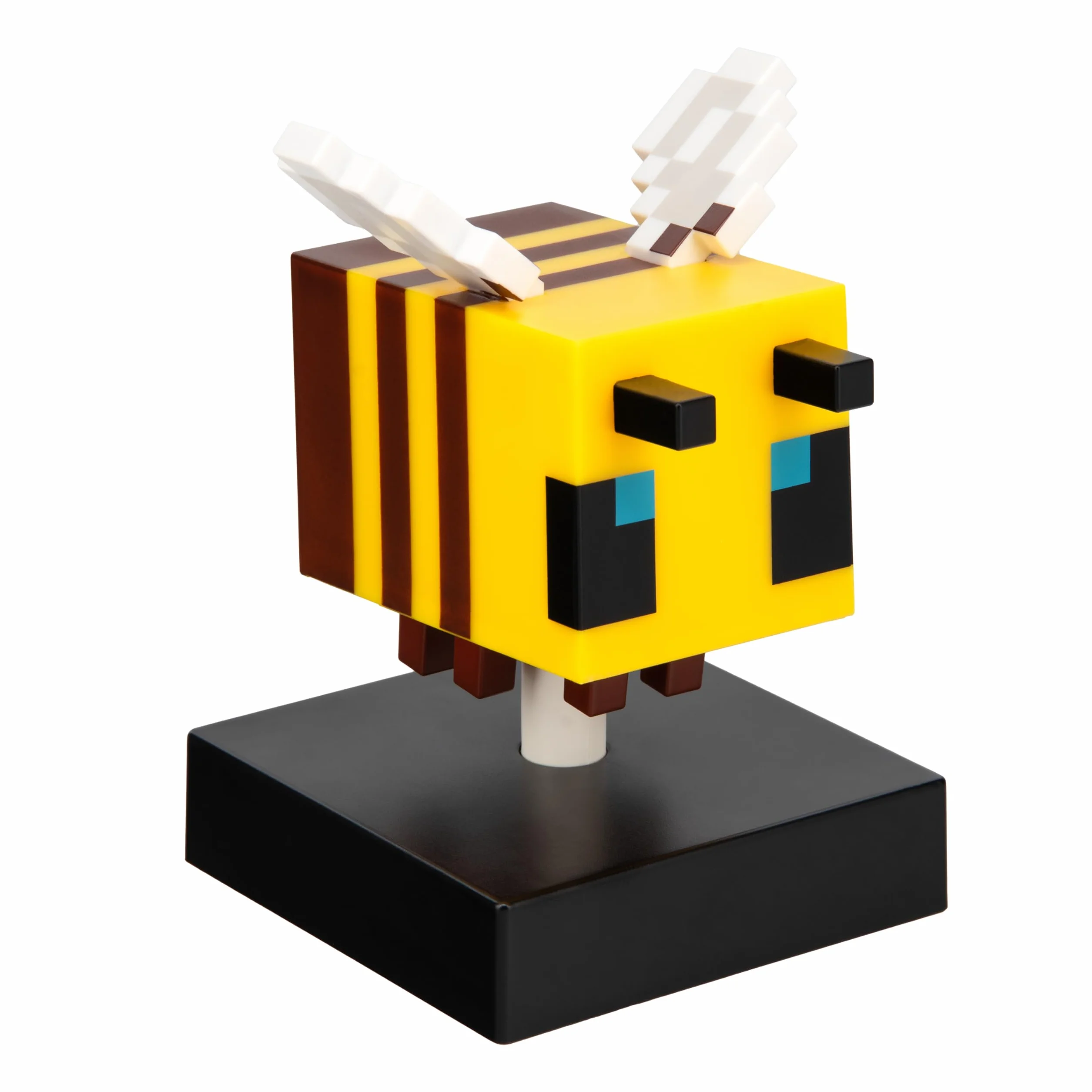 Paladone Minecraft Bee Icon Light, podświetlana figurka 11 cm do sypialni lub przestrzeni do gier, miękka świecąca lampa akumulatorowa