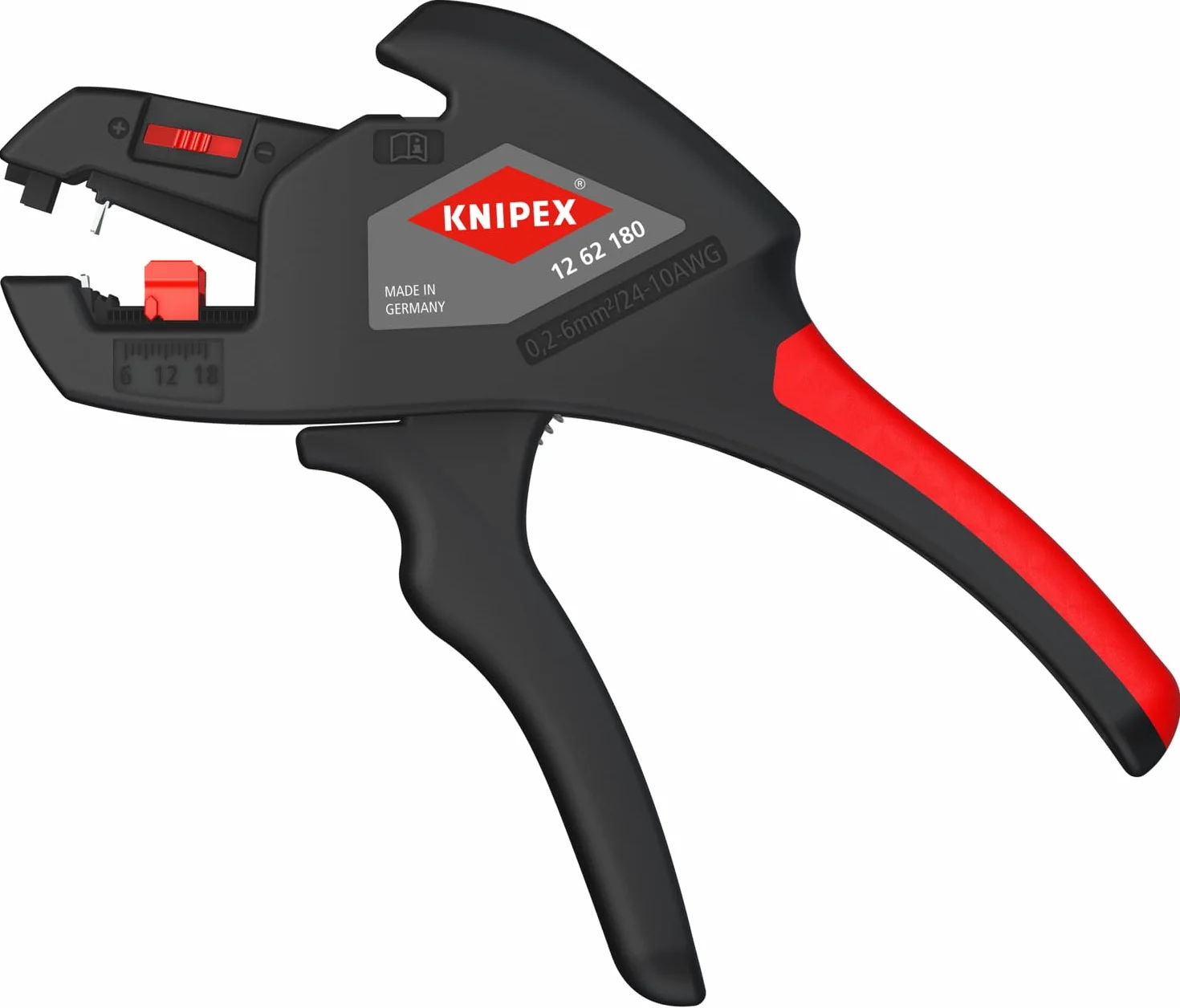 KNIPEX Tools 1262180 szczypce do ściągania izolacji, automatyczne, 10-24 AWG