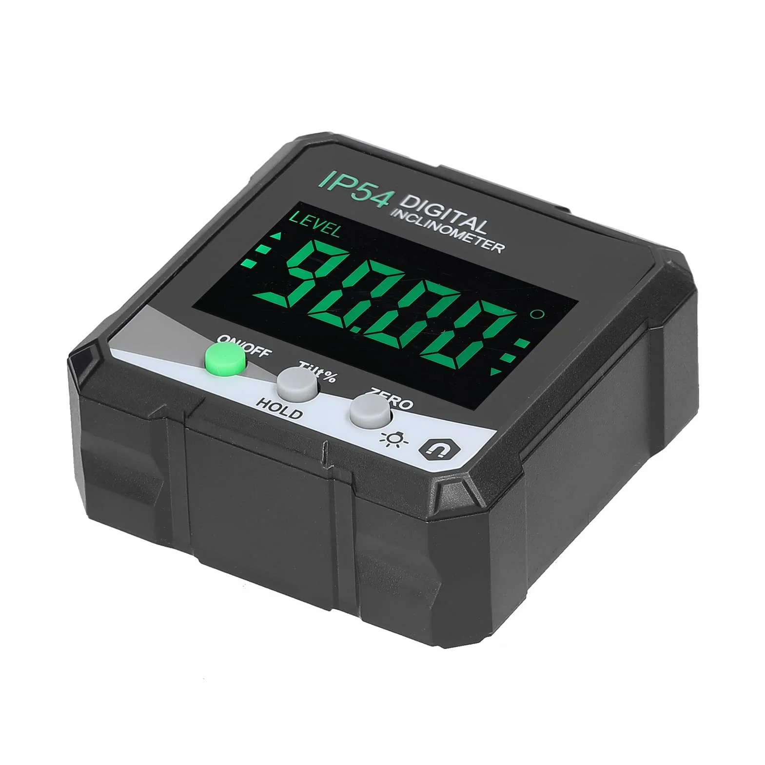 IP54 4 * 90° przenośny cyfrowy inklinometr podświetlenie LCD cyfrowy kątomierz miernik nachylenia cyfrowy linijka kątowa jednostronny ics wielofunkcyjny kątomierz absolutny względny tryb Mesuring