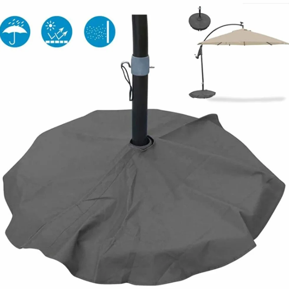 Pokrowiec na stojaki na parasol, wodoodporny i odporny na promieniowanie UV, osłona podstawy parasola, 90 cm średnicy