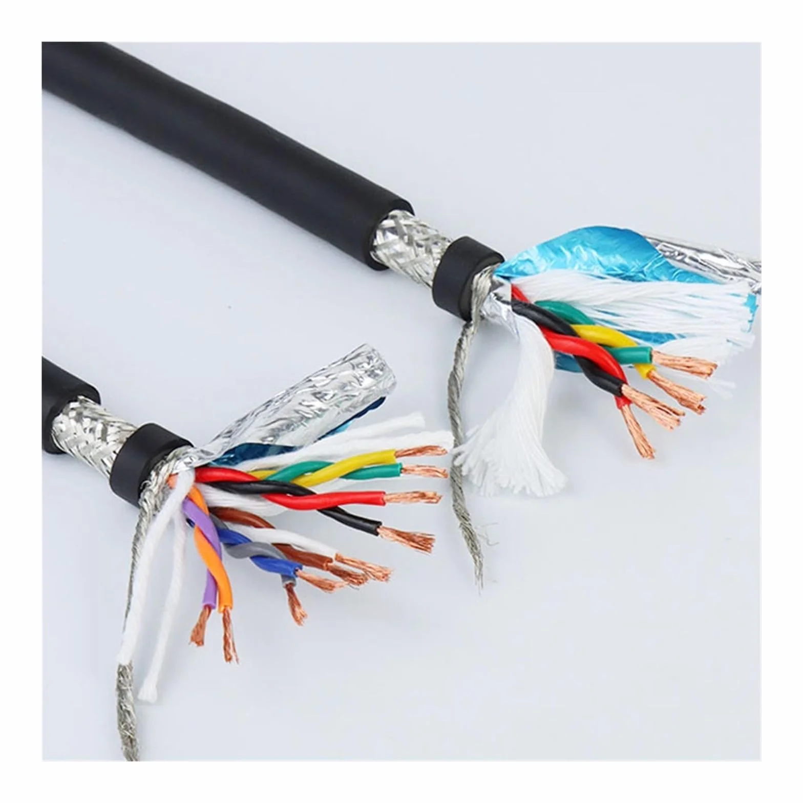 TRVVPS kabel ekranowany STP skrętka | Izolowany kabel sterujący sygnałem CNC od 2 do 20 rdzeni 17-26AWG (10Meters,2CORES_20 AWG 0.5MM2)