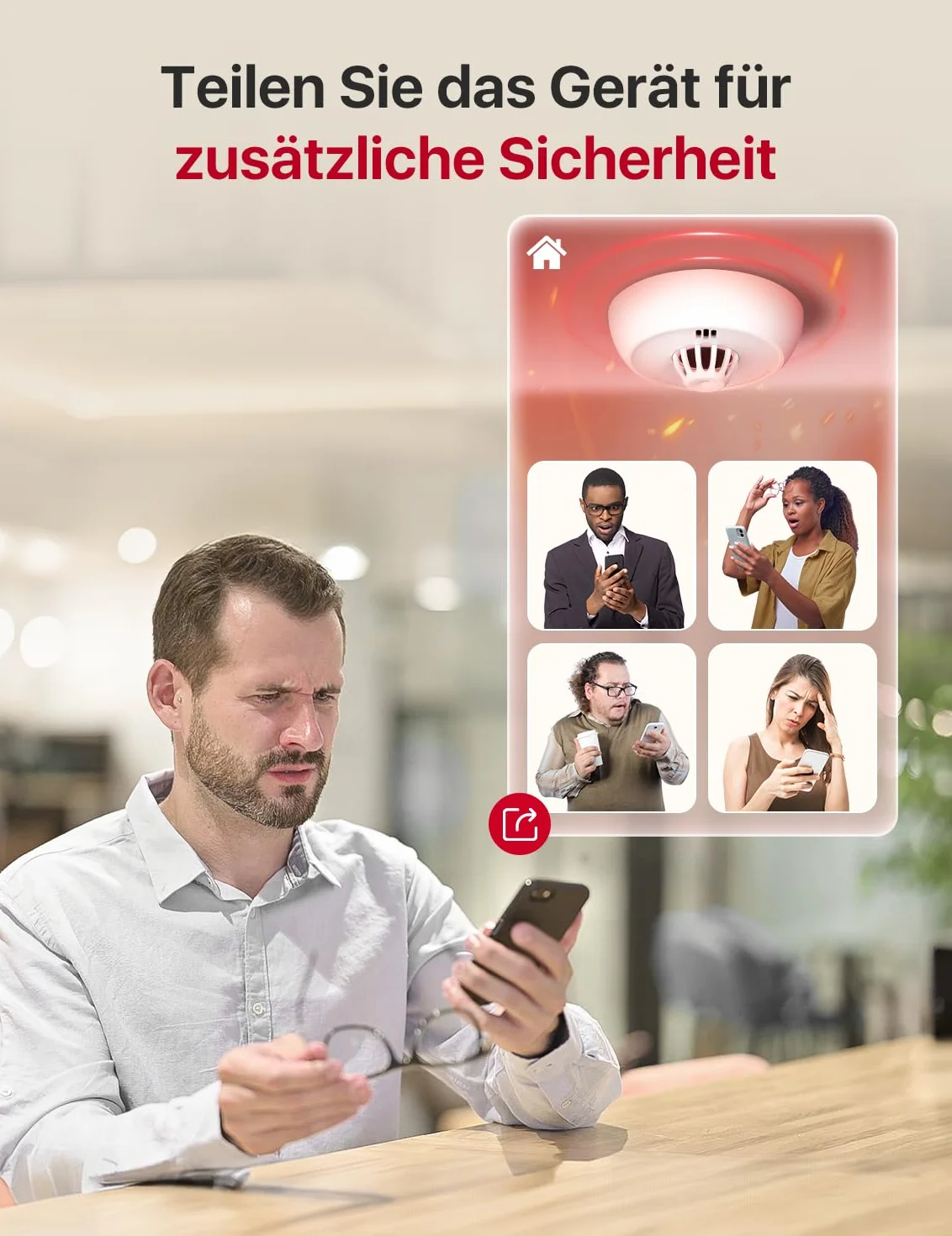 X-Sense Bezprzewodowy czujnik ciepła z uszczelnioną baterią 10-letnią i łatwą instalacją, czujnik ciepła kompatybilny ze stacją bazową, XH02-M, 2 sztuki