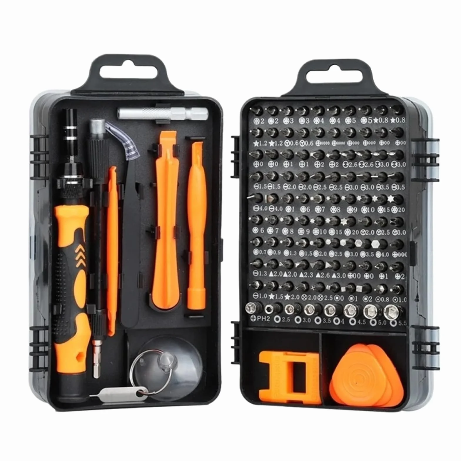 115 w 1 precyzyjny zestaw wkrętaków magnetycznych, kompatybilny z komputerem, laptopem, telefonem komórkowym, komputerem, narzędziem do naprawy domu (12 LED)