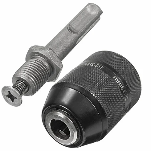 EsportsMJJ 2-13 mm pojemność bezkluczykowy uchwyt wiertarski FEVERWORK adapter do konwersji młotka wiertarskiego uchwyt do wiertarki ręcznej