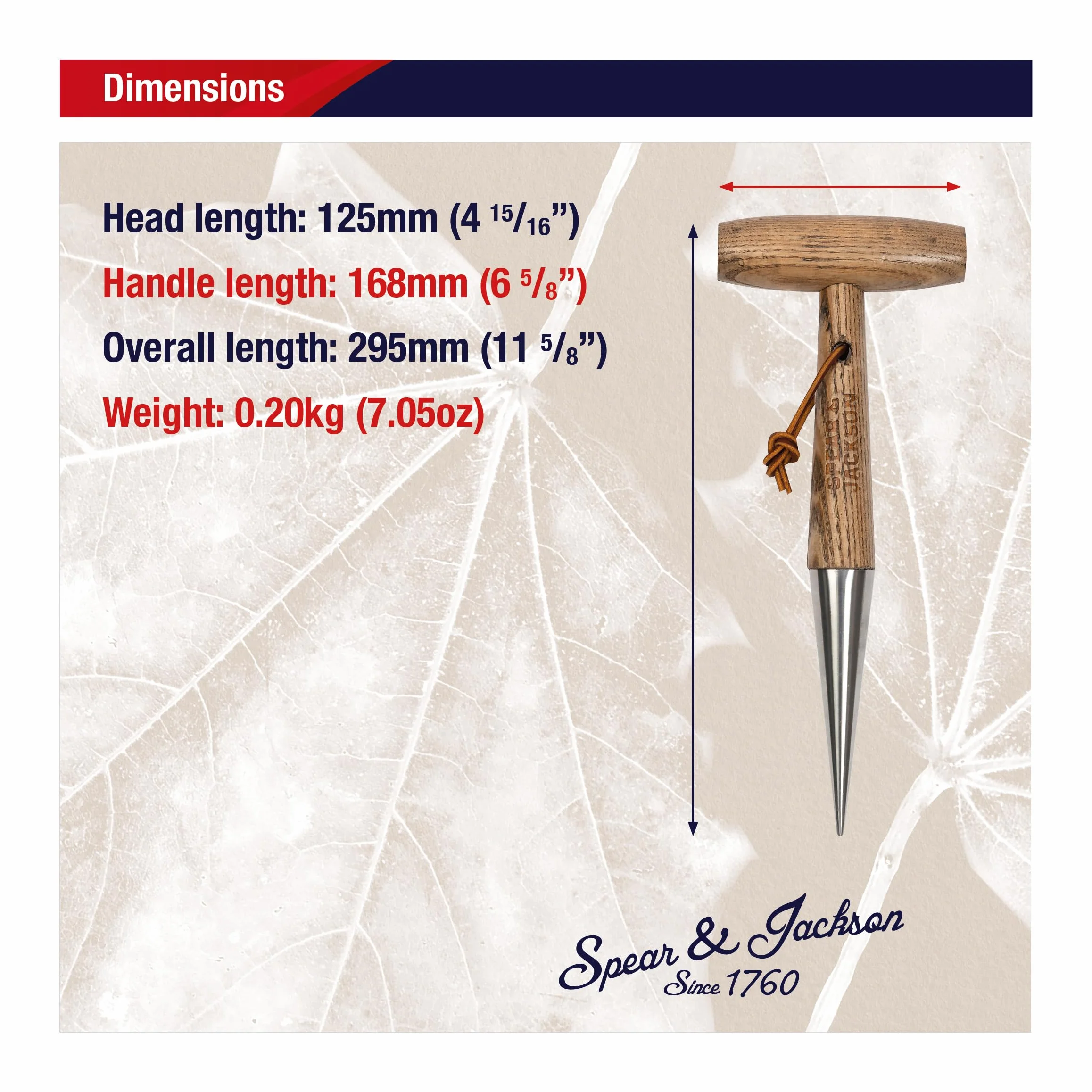 Spear & Jackson 5610DB Tradycyjny sadzak ogrodniczy ze stali nierdzewnej
