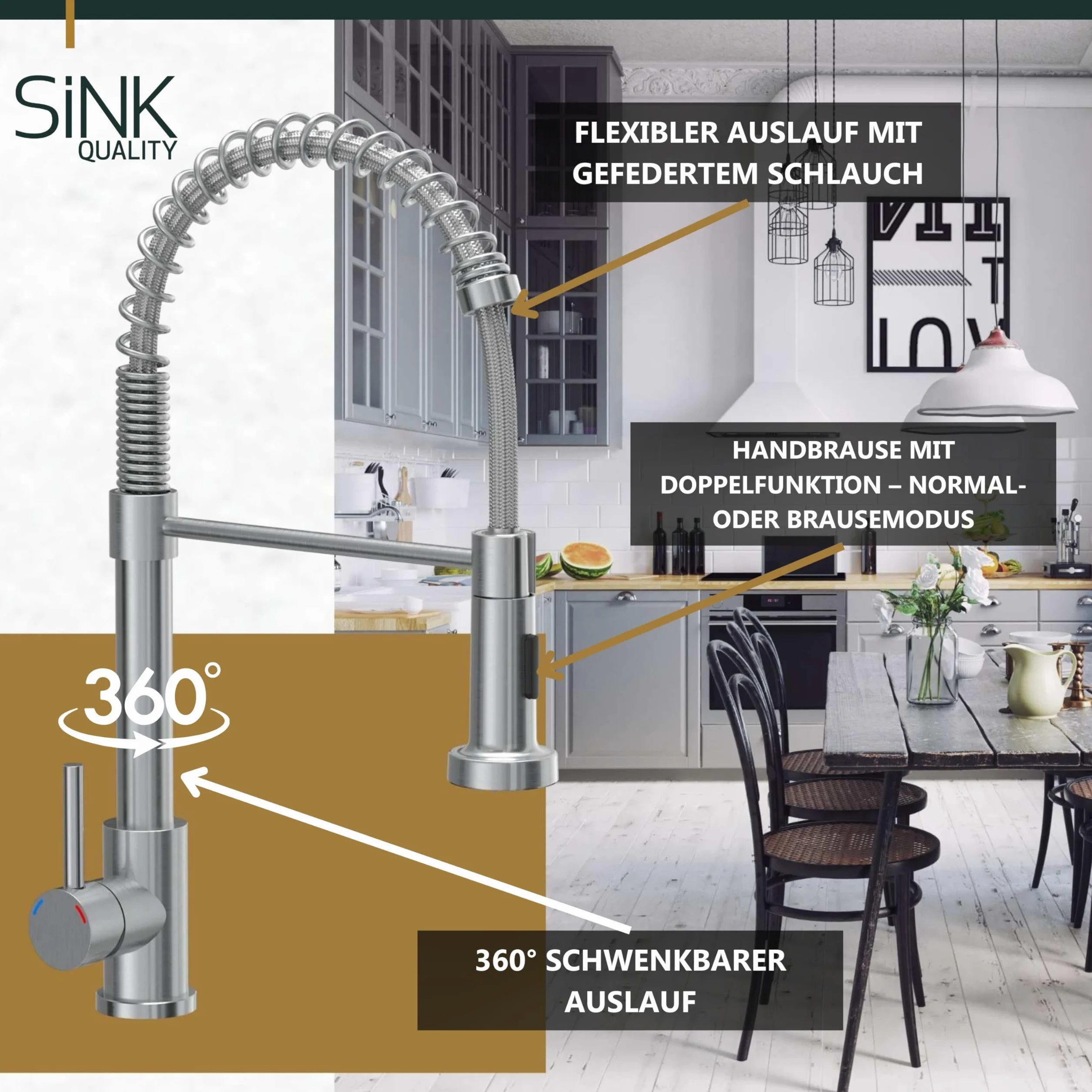 SINK QUALITY podwójny zlew szary z armaturą, zlewozmywak granitowy podwójny 86 x 50 cm, podwójny zlew z syfonem i substancją impregnującą, 2 umywalki zlewozmywak kuchenny od szafki pod umywalkę 85
