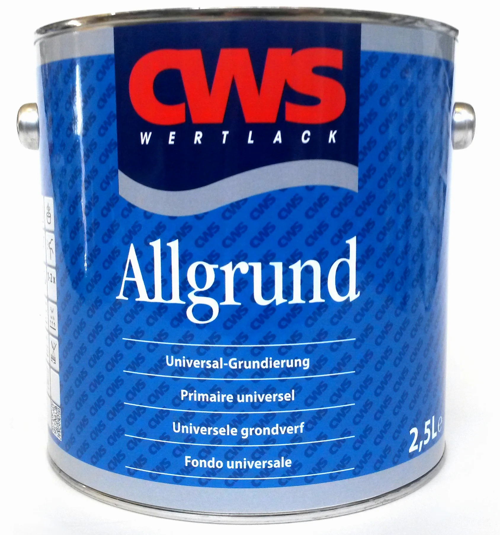 CWS Allgrund srebrno-szary RAL7001 matowy, 2,5 l - matowy uniwersalny podkład z ochroną antykorozyjną na bazie specjalnego środka wiążącego.