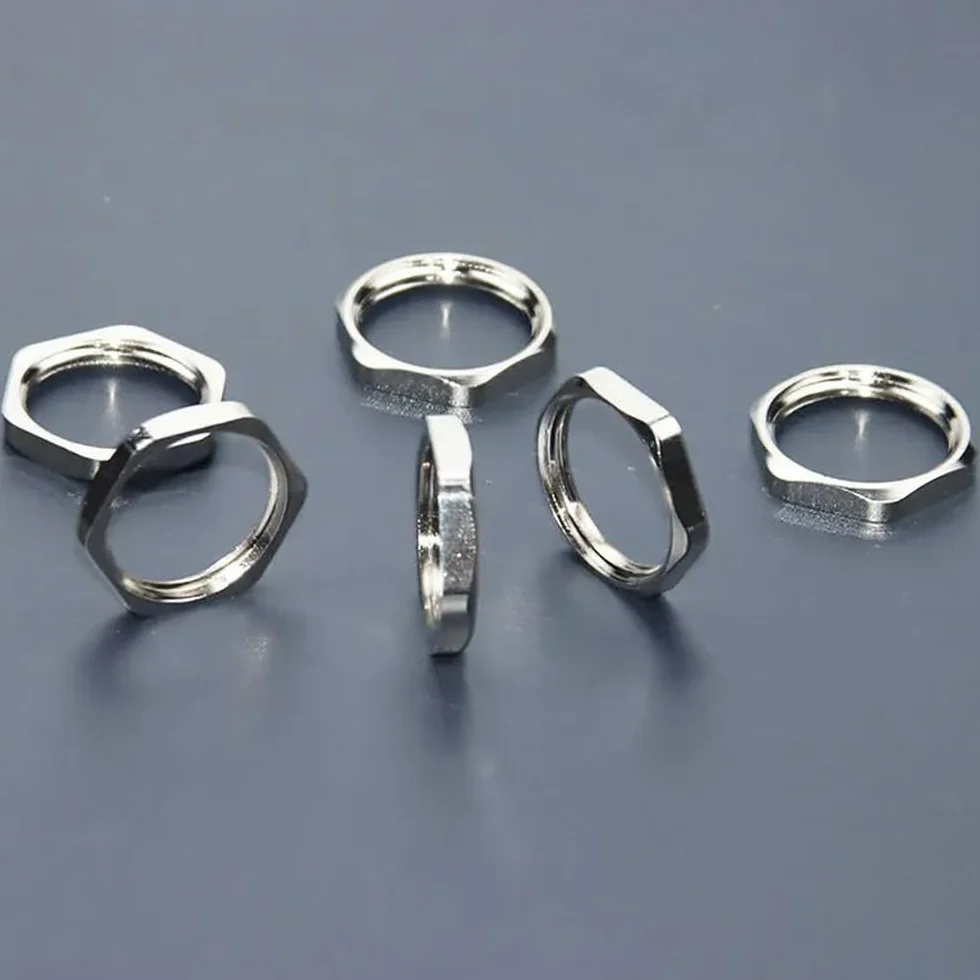 10pcs Metalowa Nakrętka Cienka Sześciokąta,M12*P 1.5mm