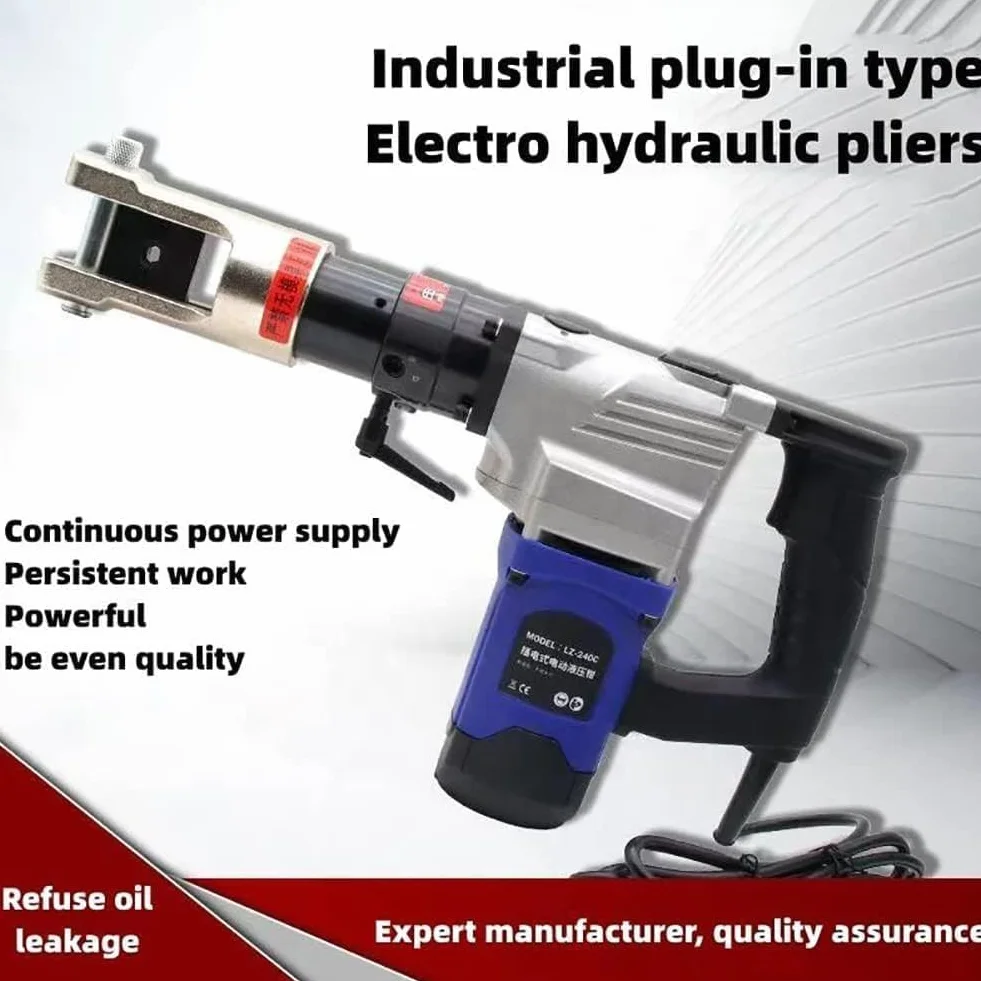 Elektryczny Hydrauliczny Zaciskacz 2200w, Narzędzie Do Zaciskania Przewodów 16-400mm² Do Miedzi I Aluminium, Ciężkie Szczypce Do Kabli