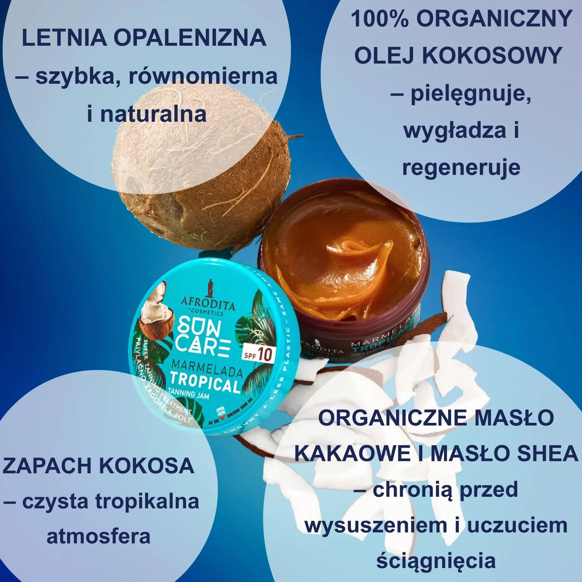 Afrodita Cosmetics Sun Care Przyspieszacz opalania, do szybkiej i intensywnej opalenizny, 100% brązowa skóra, bogata tekstura, oleista formuła kremowa (Tropical)