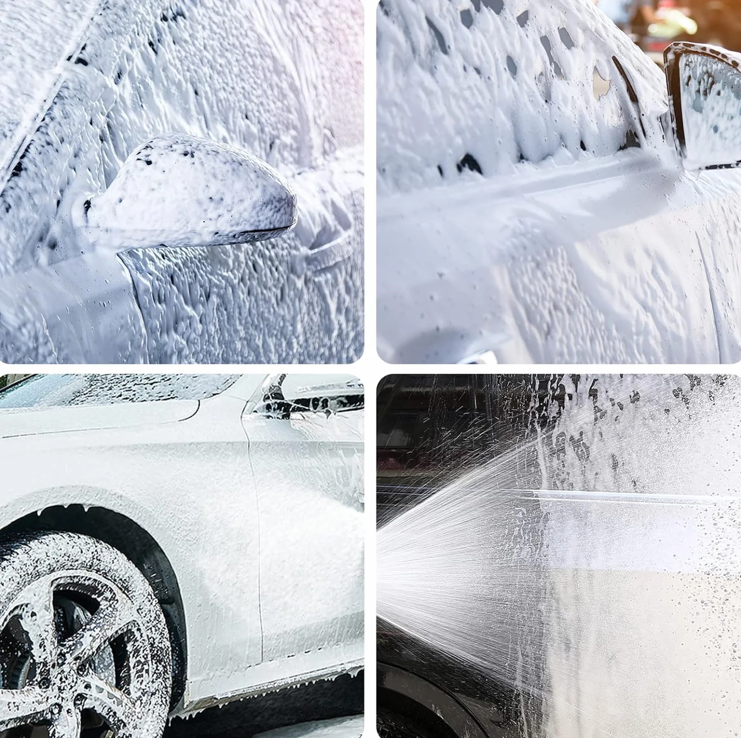 Snow Foam Lance do myjki ciśnieniowej serii K K2, K3, K4, K5, K6, K7, 1 l, regulowany dozownik mydła, działo z pianki śnieżnej, do mycia samochodu i czyszczenia