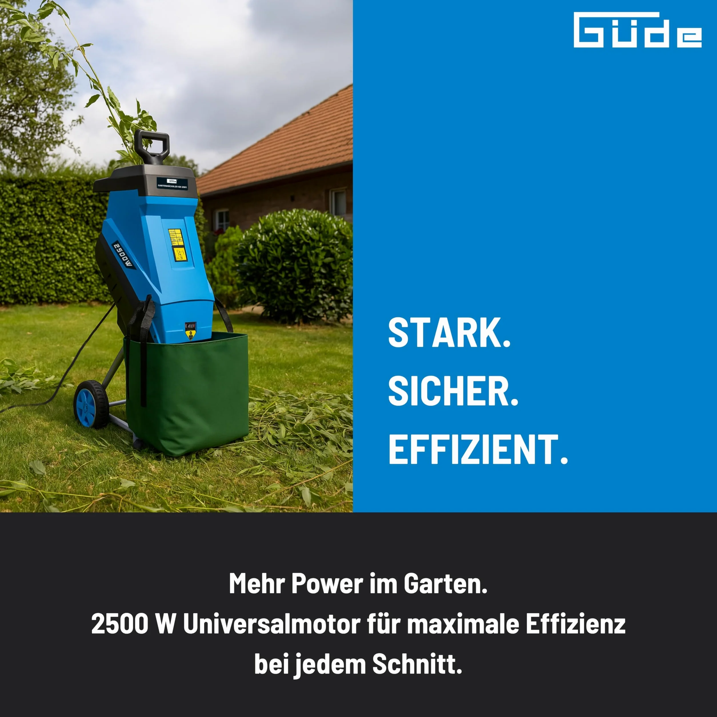 Güde Rozdrabniacz ogrodowy GH 2501 2500 W 45 mm