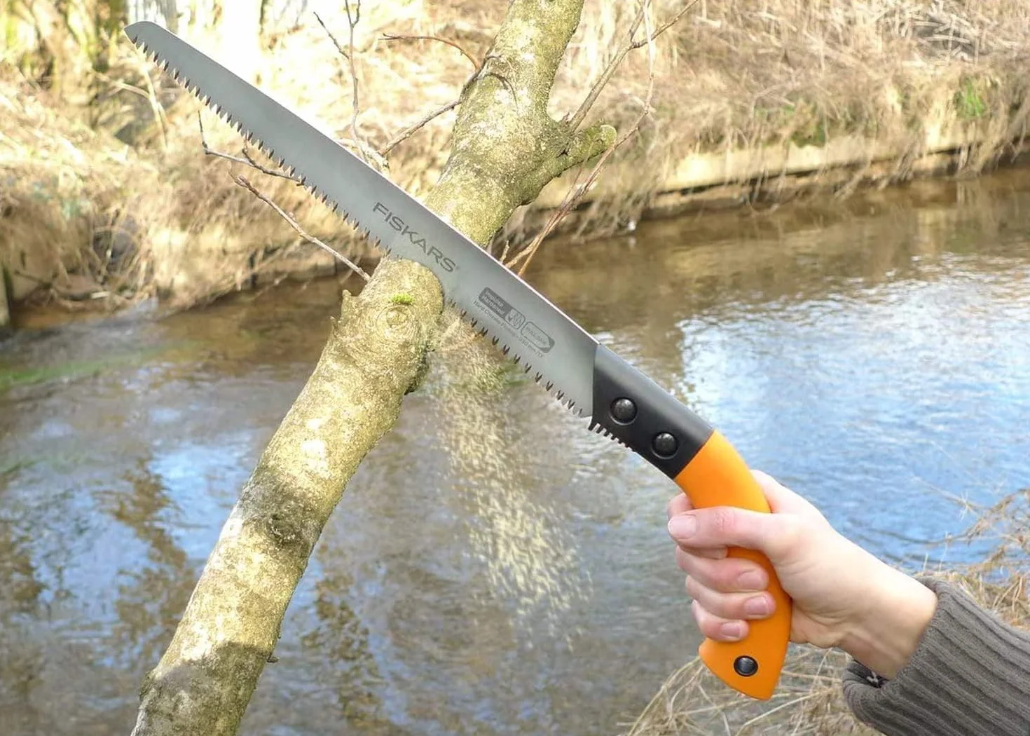 Fiskars Piła do Drewna, 33 cm, Czarny/Pomarańczowy