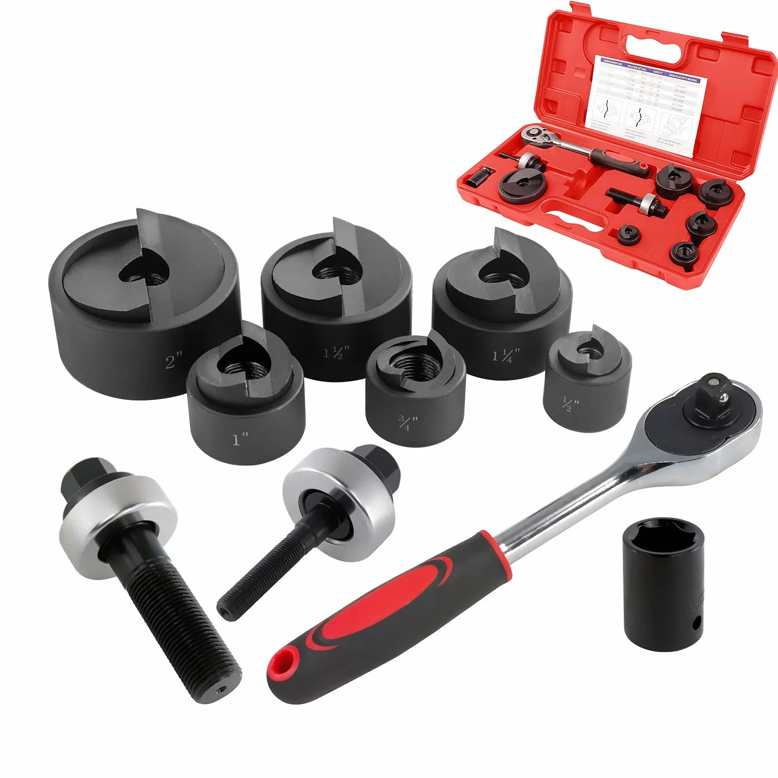 Zestawy sterowników do dziurkacza z grzechotką od 1/2 do 5 cm SLUG-Buster Knockout zestaw narzędzi KO Tool Kit (CC-60)
