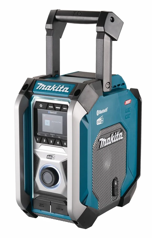 Makita MR007GZ akumulatorowe radio budowlane 18 V-40 V maks. (bez akumulatora, bez ładowarki), petrol