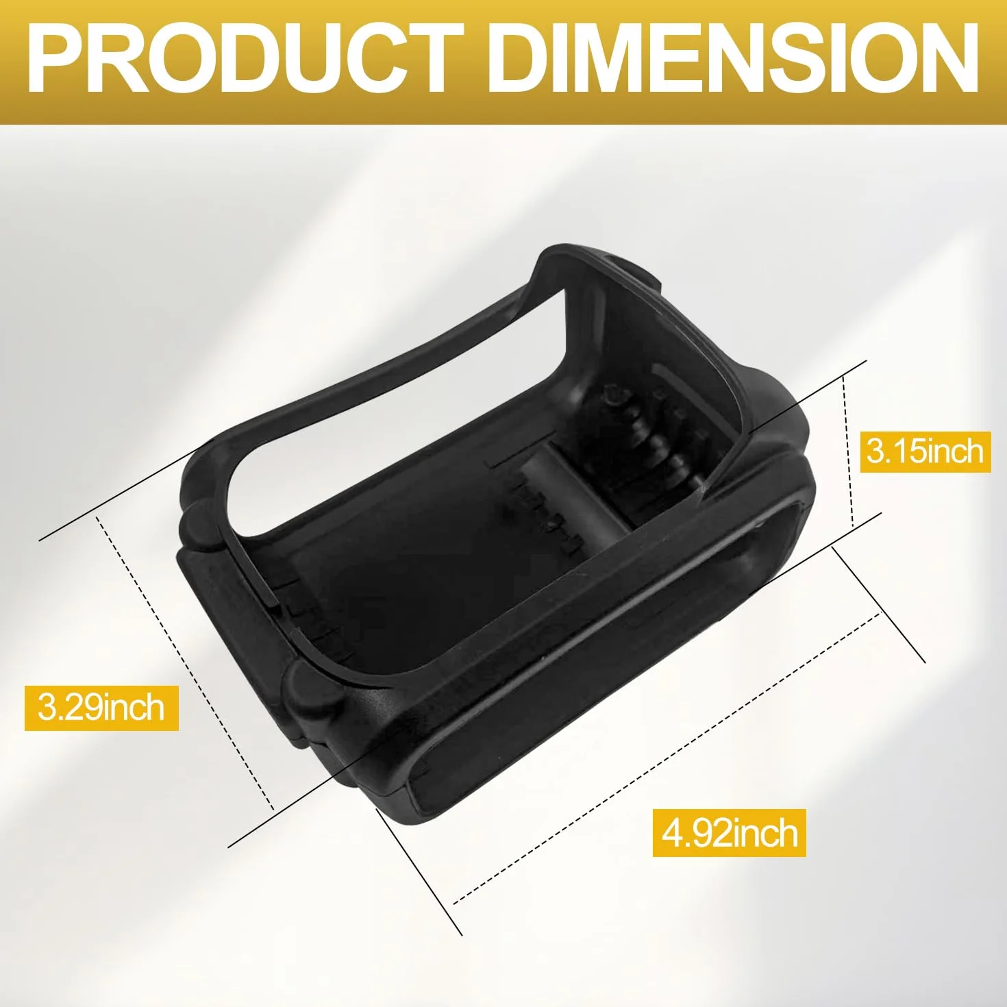 2 szt. silikonowe etui ochronne do baterii dewalt 20 V 4.0, 5.0