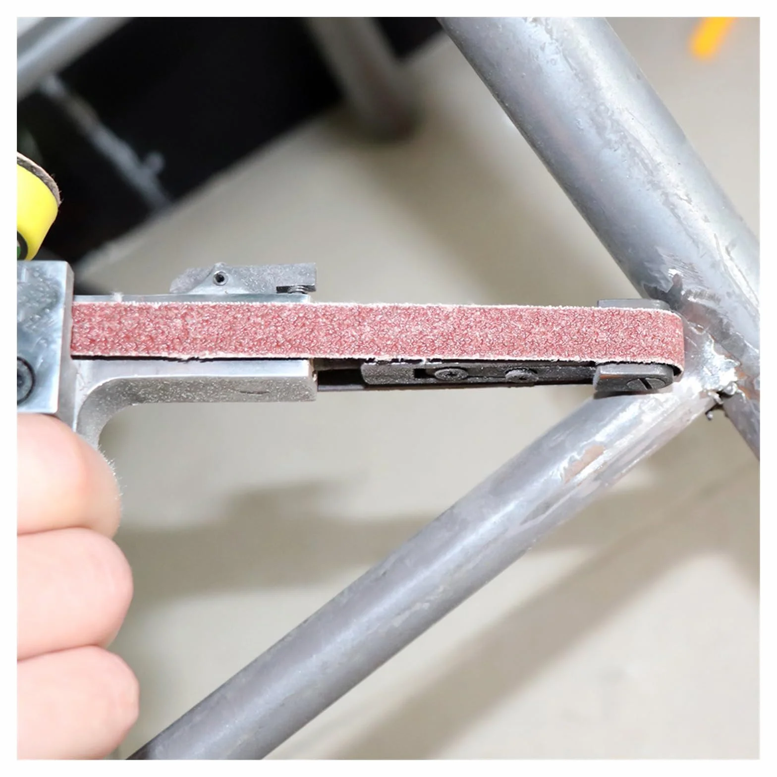 Szlifierka kątowa elektryczna szlifierka taśmowa DIY Mini szlifierka 10000/min mała ręczna maszyna z 9 szt. Taśma szlifierska do obróbki drewna