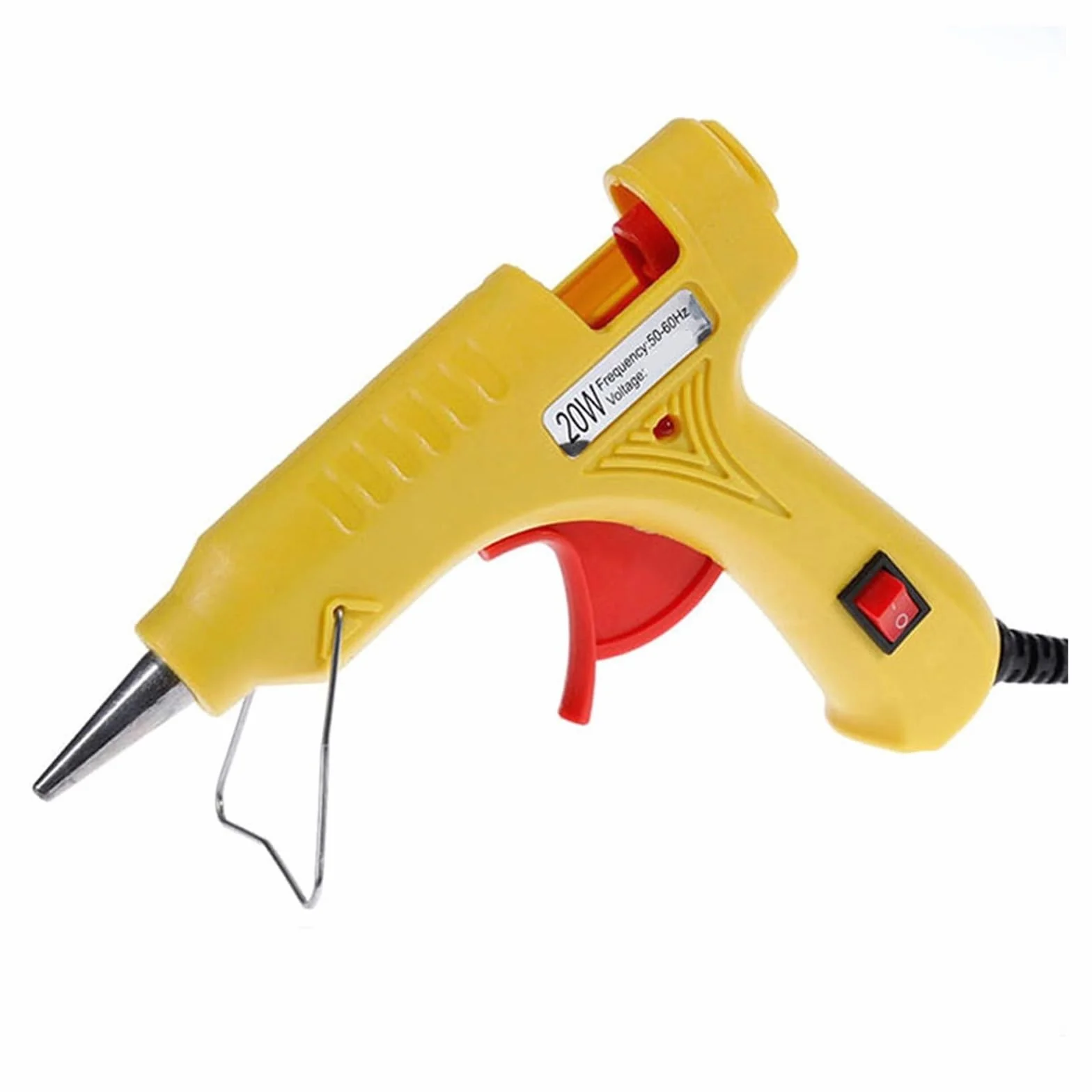 Pistolet do klejenia na gorąco 20 W z patyczkami 7 mm, mini przemysłowy termoplastyczny do majsterkowania, szybkiego nagrzewania, użytku domowego, idealny do sztuki i projektów