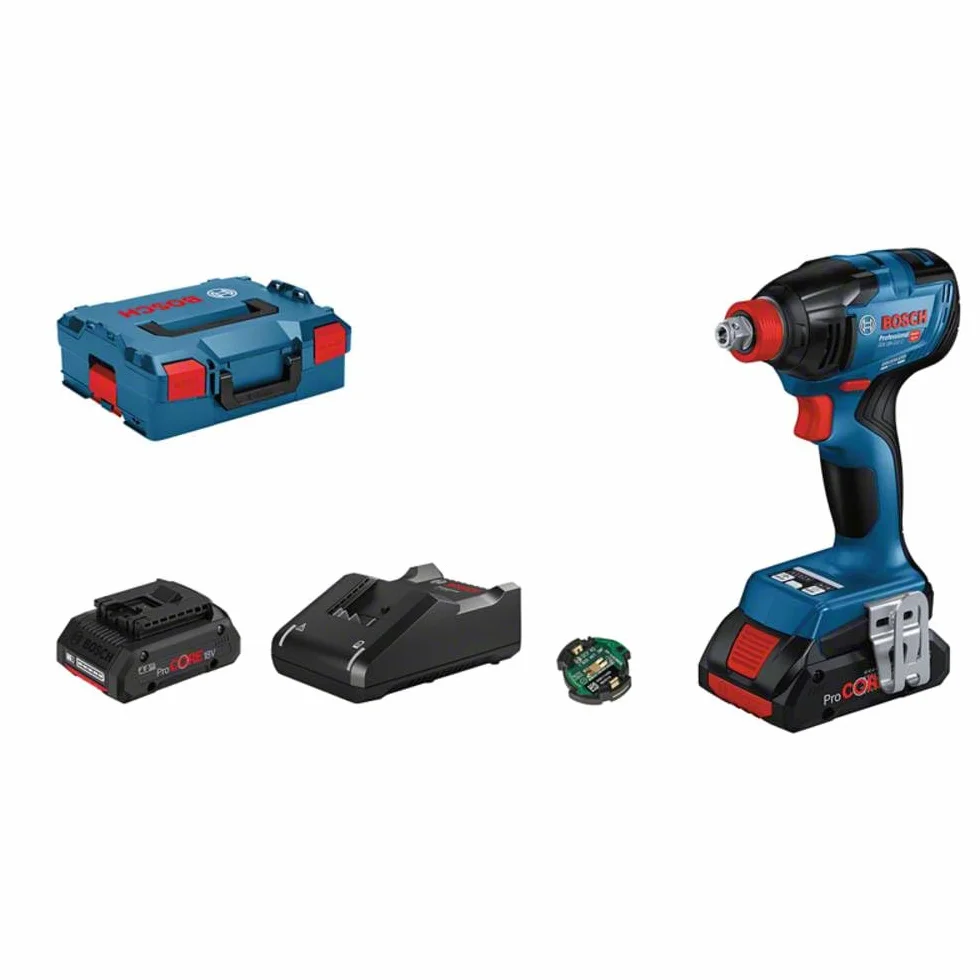 Bosch Professional Gdx Wiertarko-Wkrętarka, Niebieski, 4 Elementy