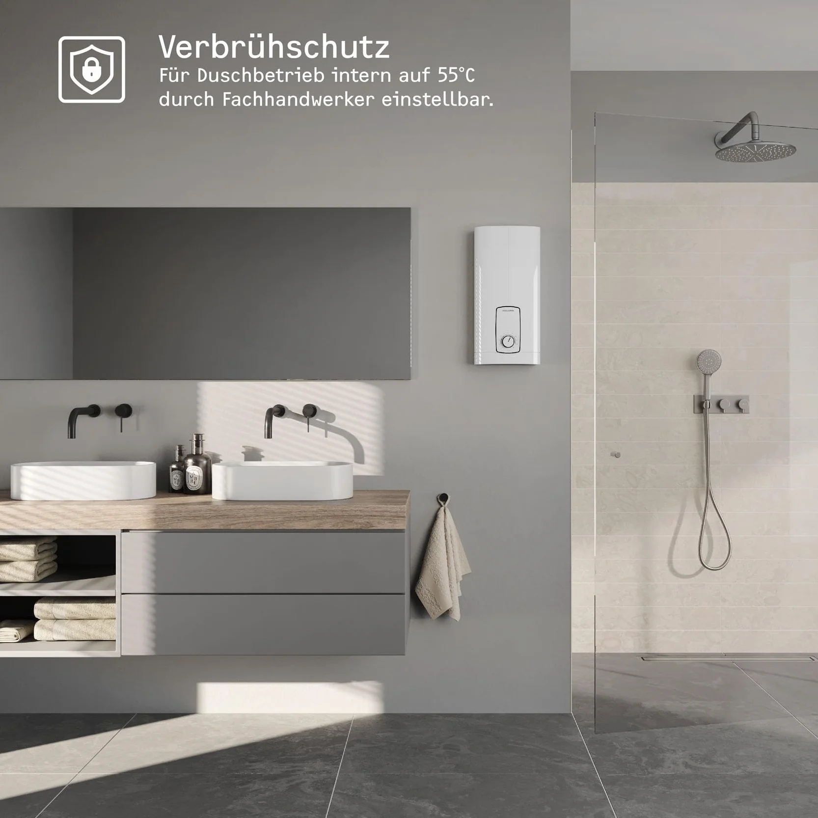 Stiebel Eltron St Trend Podgrzewacz Wody, Biały, 46 x 22 x 11 cm