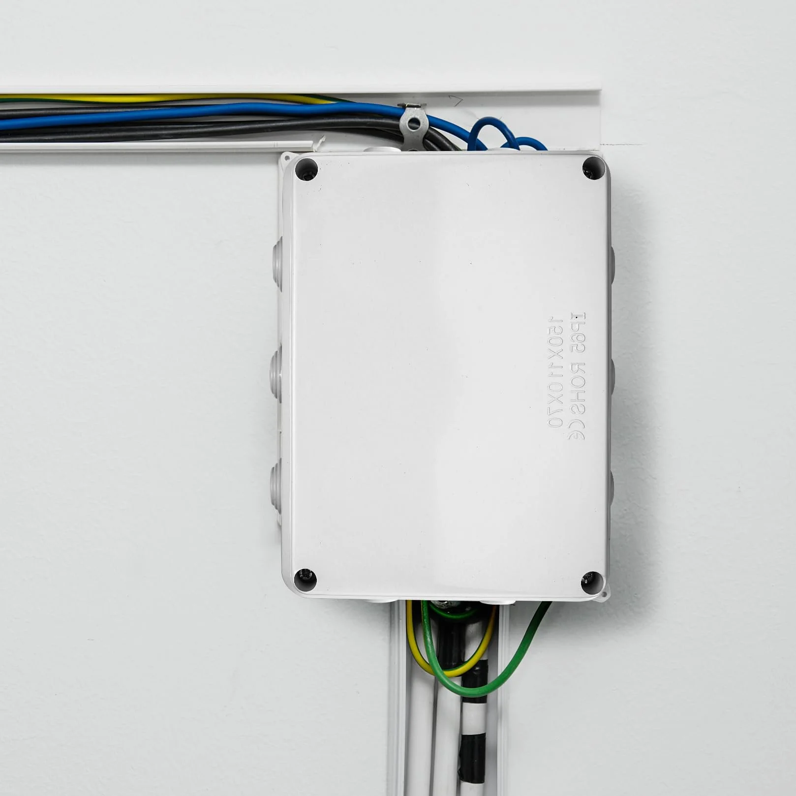 Puszka rozgałęźna natynkowa, puszka rozdzielcza zewnętrzna wodoszczelna IP65, puszka przyłączeniowa, skrzynka elektryczna, wodoszczelna IP65, puszka rozgałęźna ABS, wodoszczelna, biała, wymiary