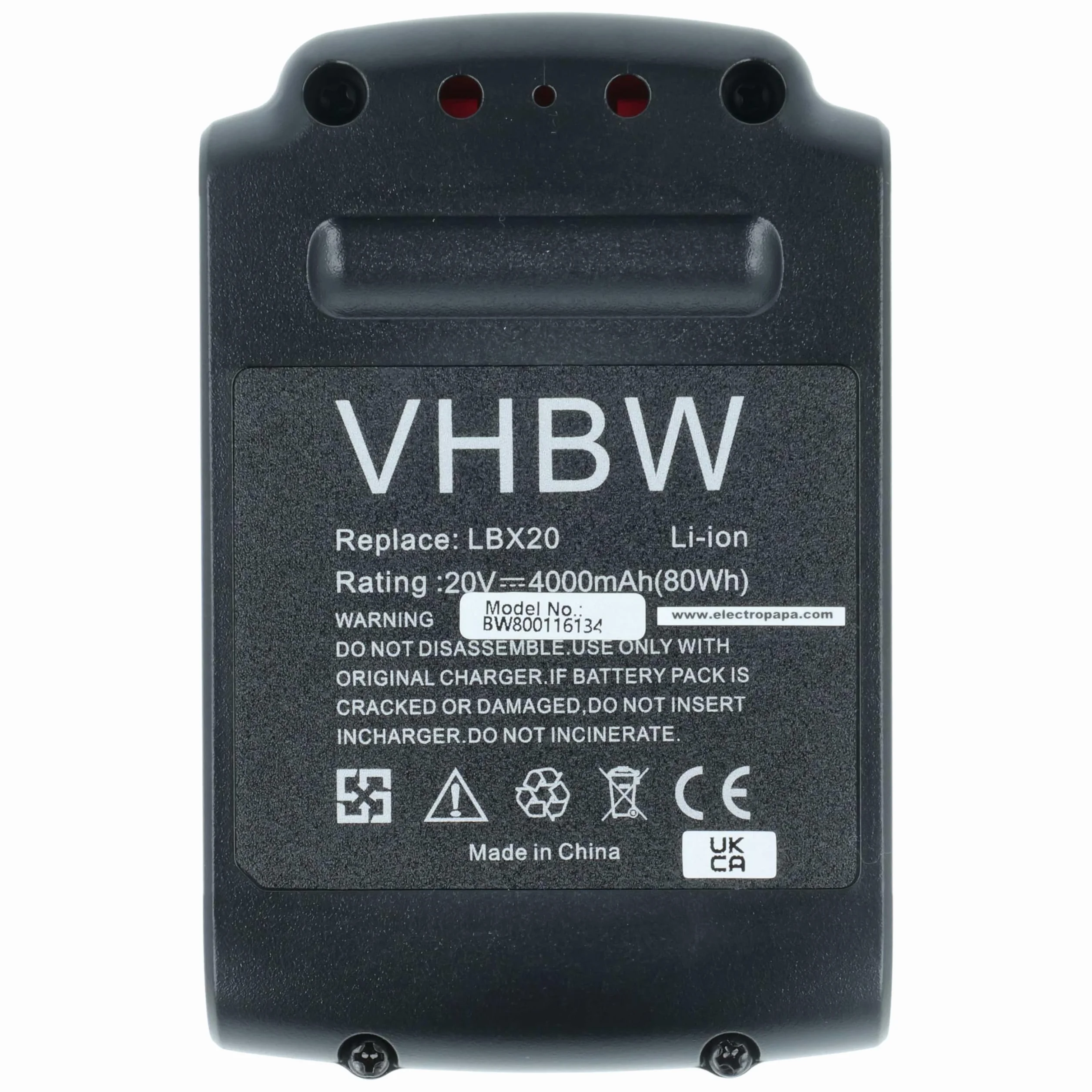 vhbw 2 x bateria kompatybilna z elektronarzędzi Stanley FMC698B, FMC625D2, FMC675B, FMC645D2, FMC688L, FMC675B-XE (4000 mAh, Li-Ion, 20 V)