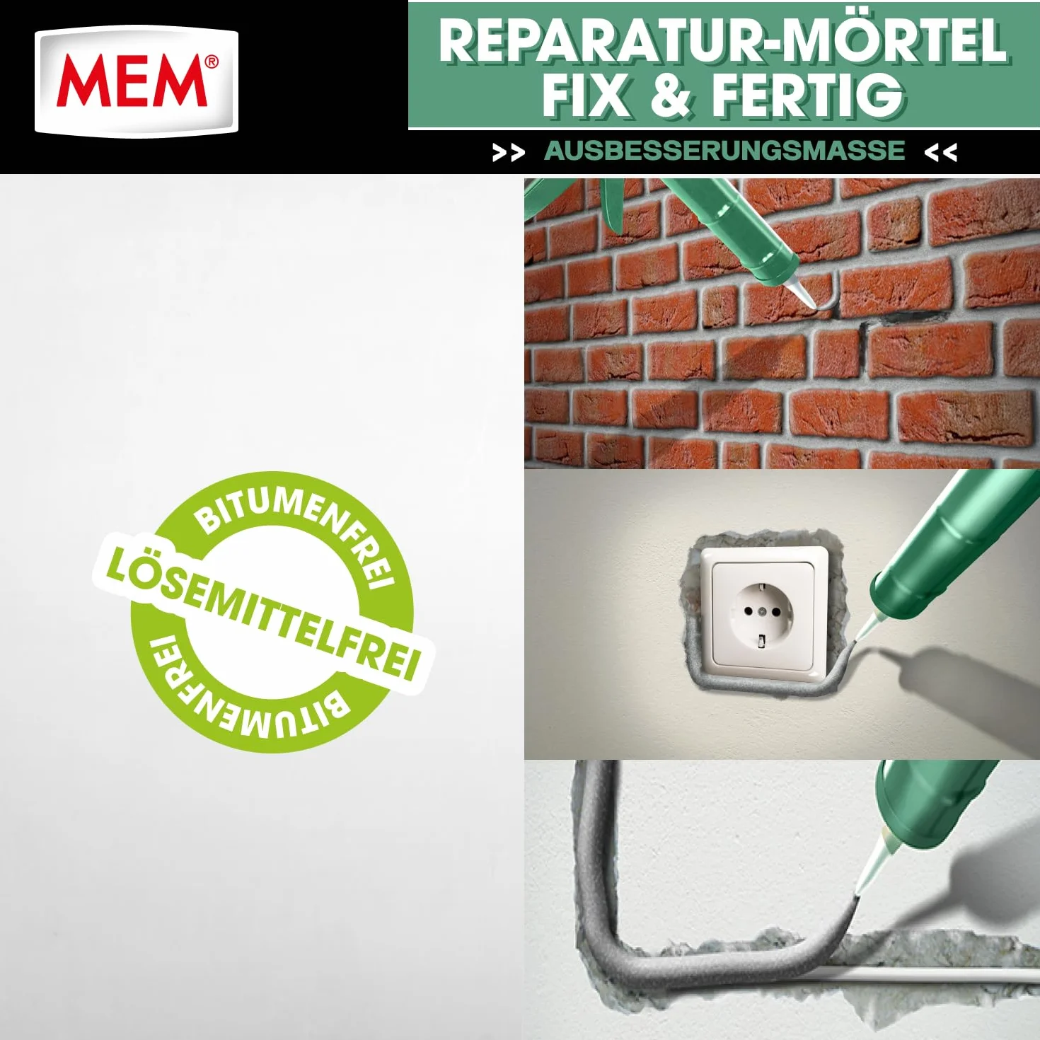 Mem Fix & Ready Zaprawa, Szary, 300 ml