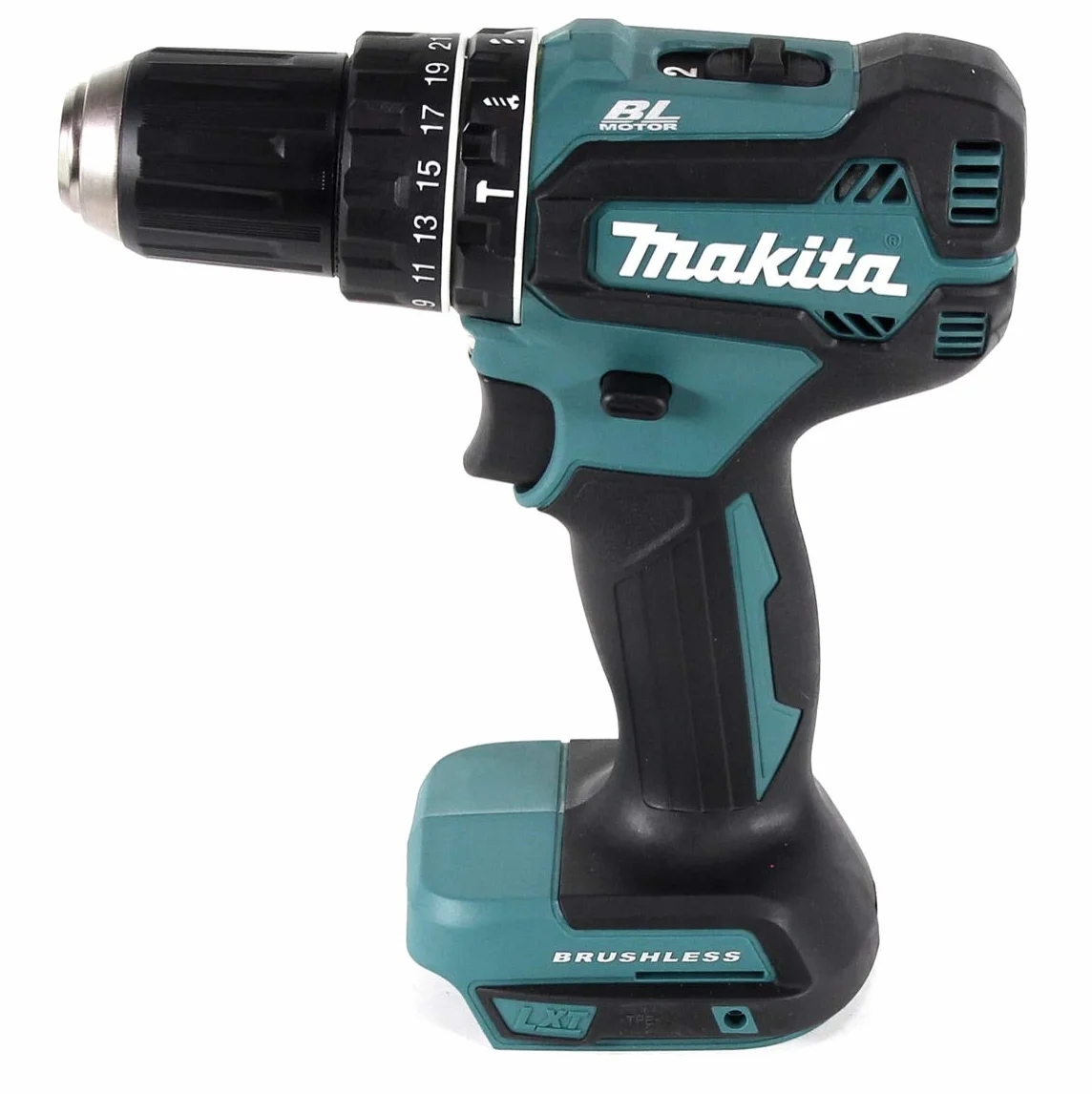 Makita DHP 485 M1J 18 V wiertarko-wkrętarka udarowa z akumulatorem litowo-jonowym Makpac + 1 x akumulator 4,0 Ah – bez ładowarki