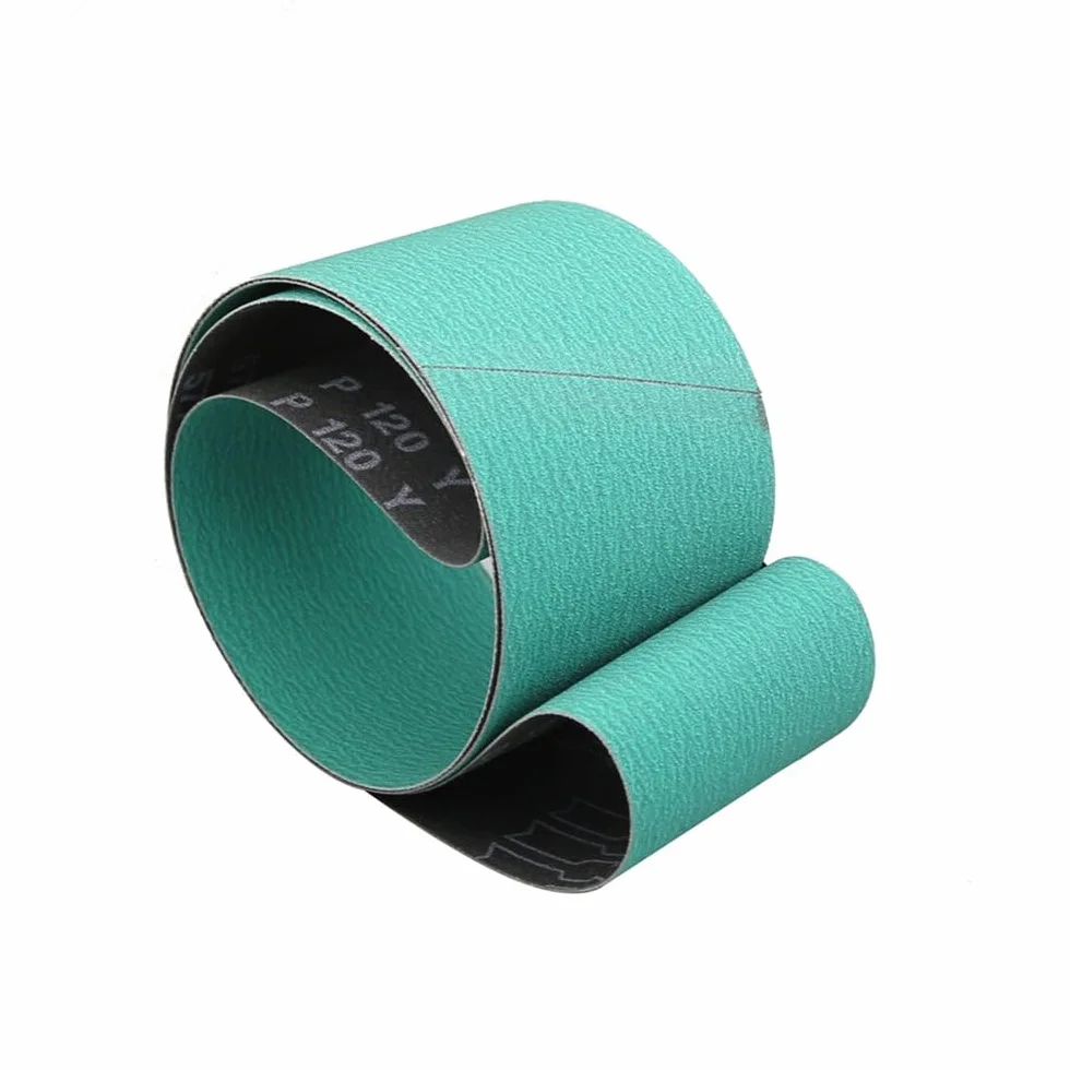 1 sztuka 1220 * 50/75/100/150mm Pas ścierny cyrkonowy P40 P60 P80 P120 Do szlifowania i polerowania mebli drewnianych ze stali nierdzewnej, P120, 1220 * 100 mm