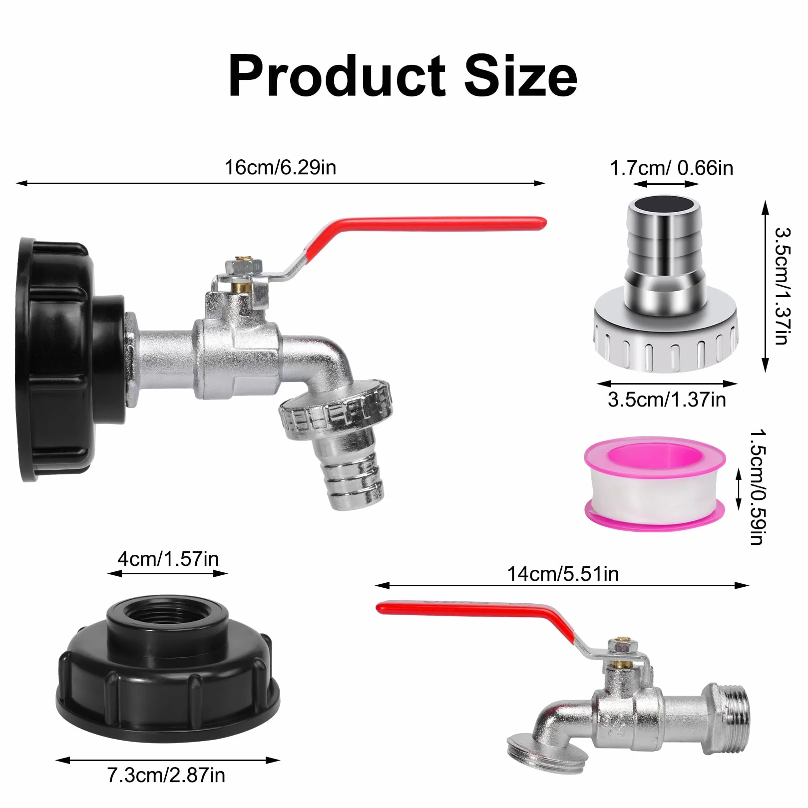 Zestaw zbiorników IBC 1000L z zaworem spustowym 3/4 cala adapter S60x6