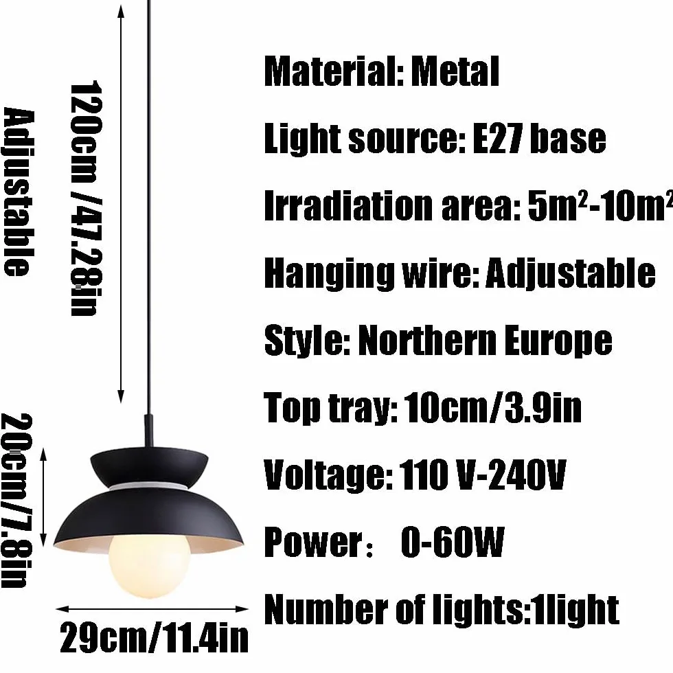 E27 Base Ceiling Pendant Light, American-Style Metal Chandelier, Personalized Single-Head Hanging Lamp Shade, Decorative Lighting Fixture for Hallways and Entryways