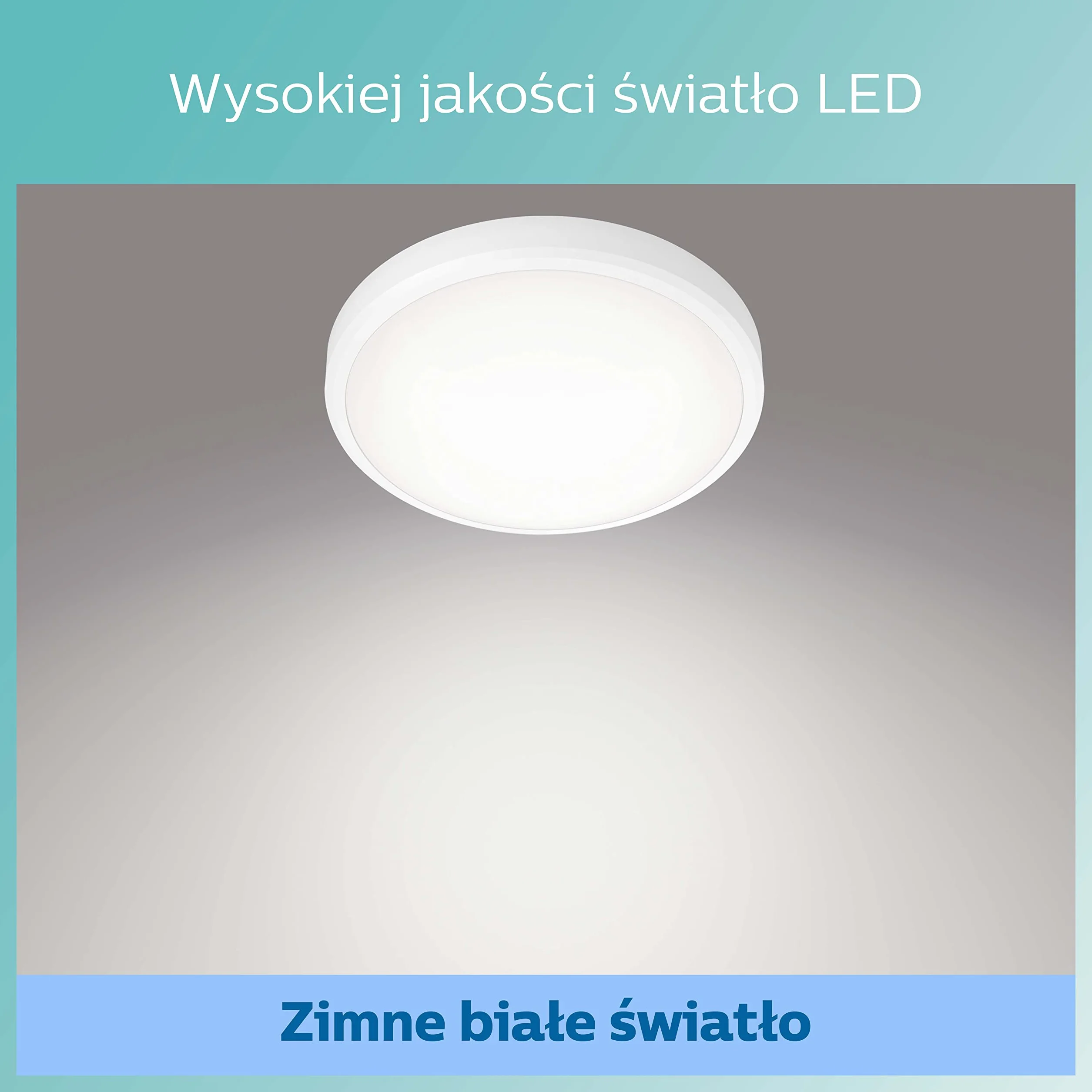Philips Doris, 17W, 4000K, IP44, biały