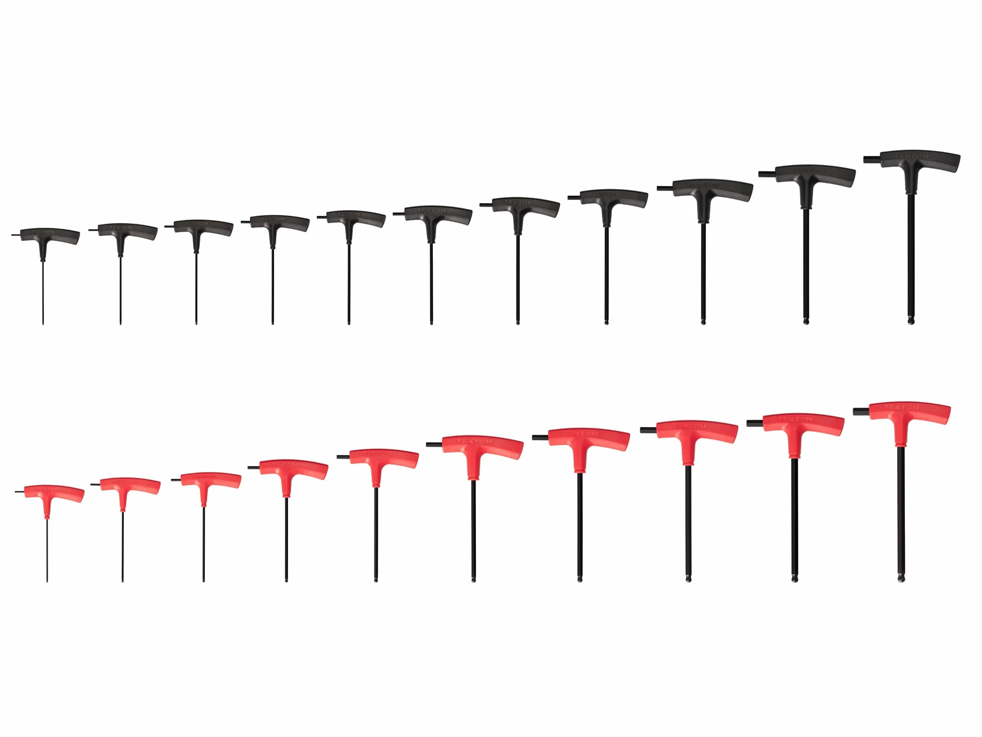 TEKTON Ball End Hex T-Handle Key Set, 21-Piece (5/64-3/8 in., 2-10 mm) | KTX90301