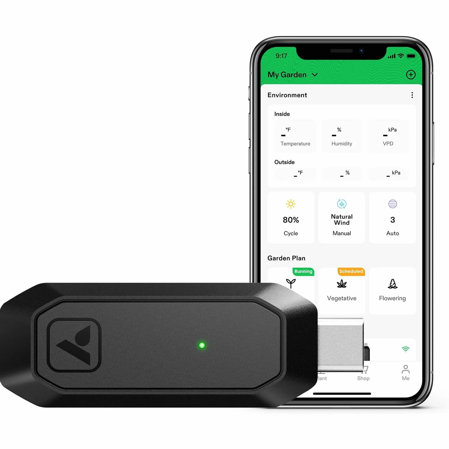 VIVOSUN GrowHub E25 Czarny Sterownik WiFi do oświetlenia i wentylacji SGS Plug and Play
